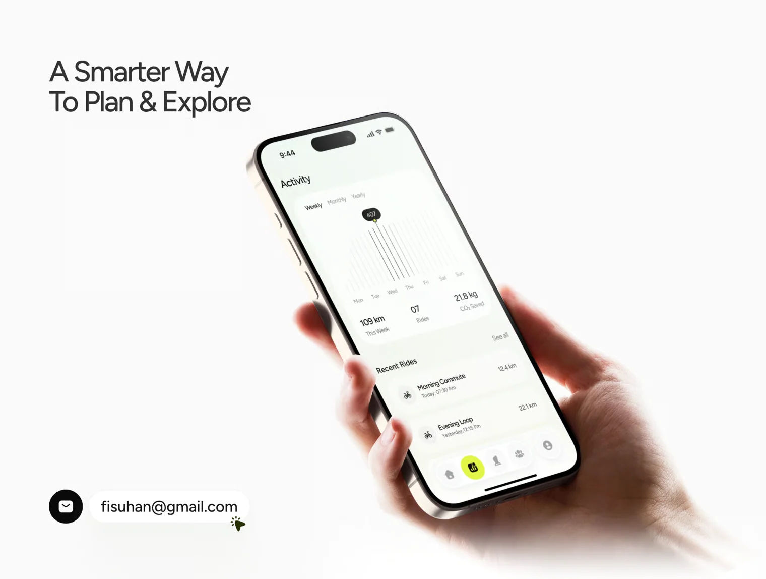 Cycling Habit Tracker – iOS Mobile App UI Kit 6