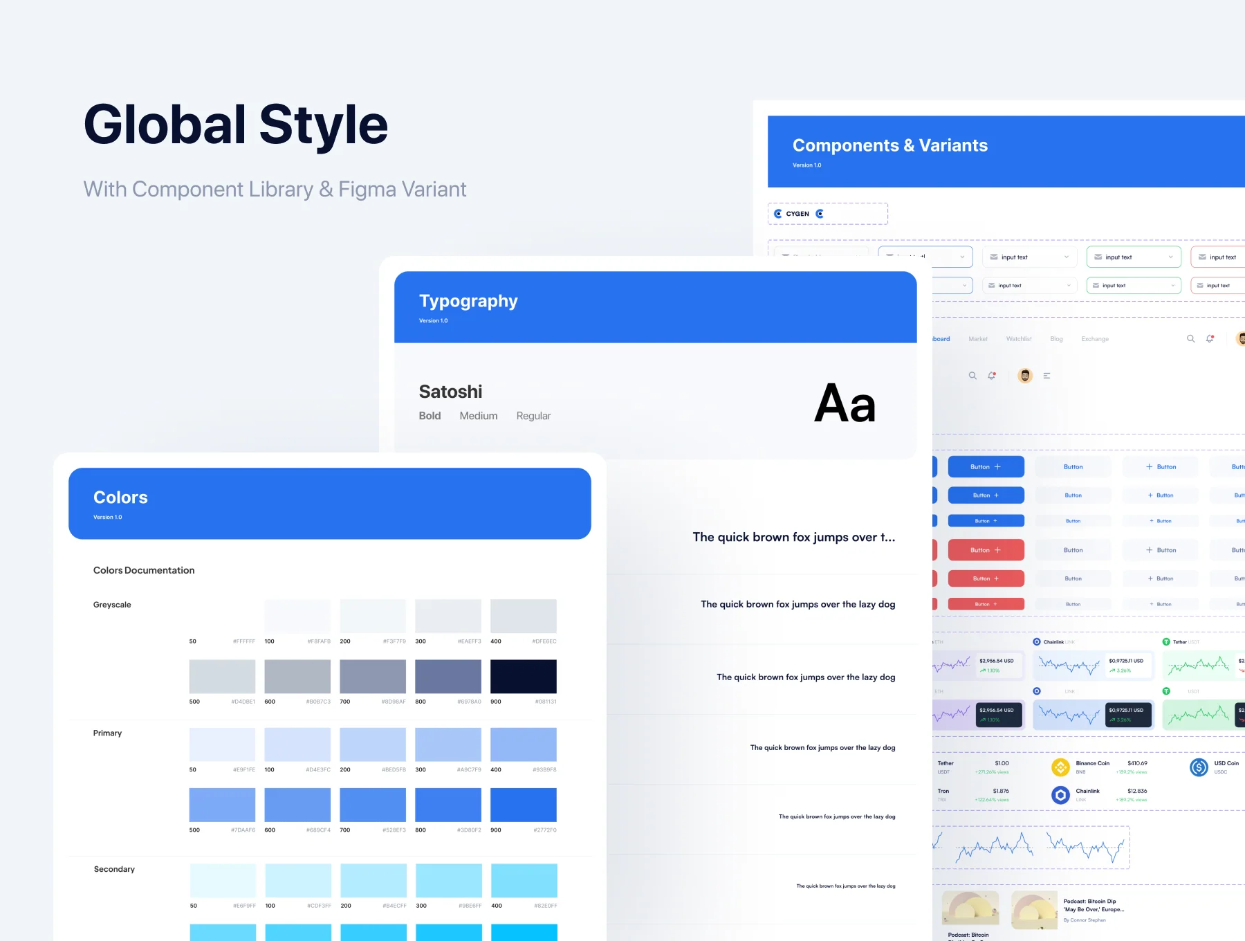 Cygen - Crypto Exchange Dashboard UI Kit 2