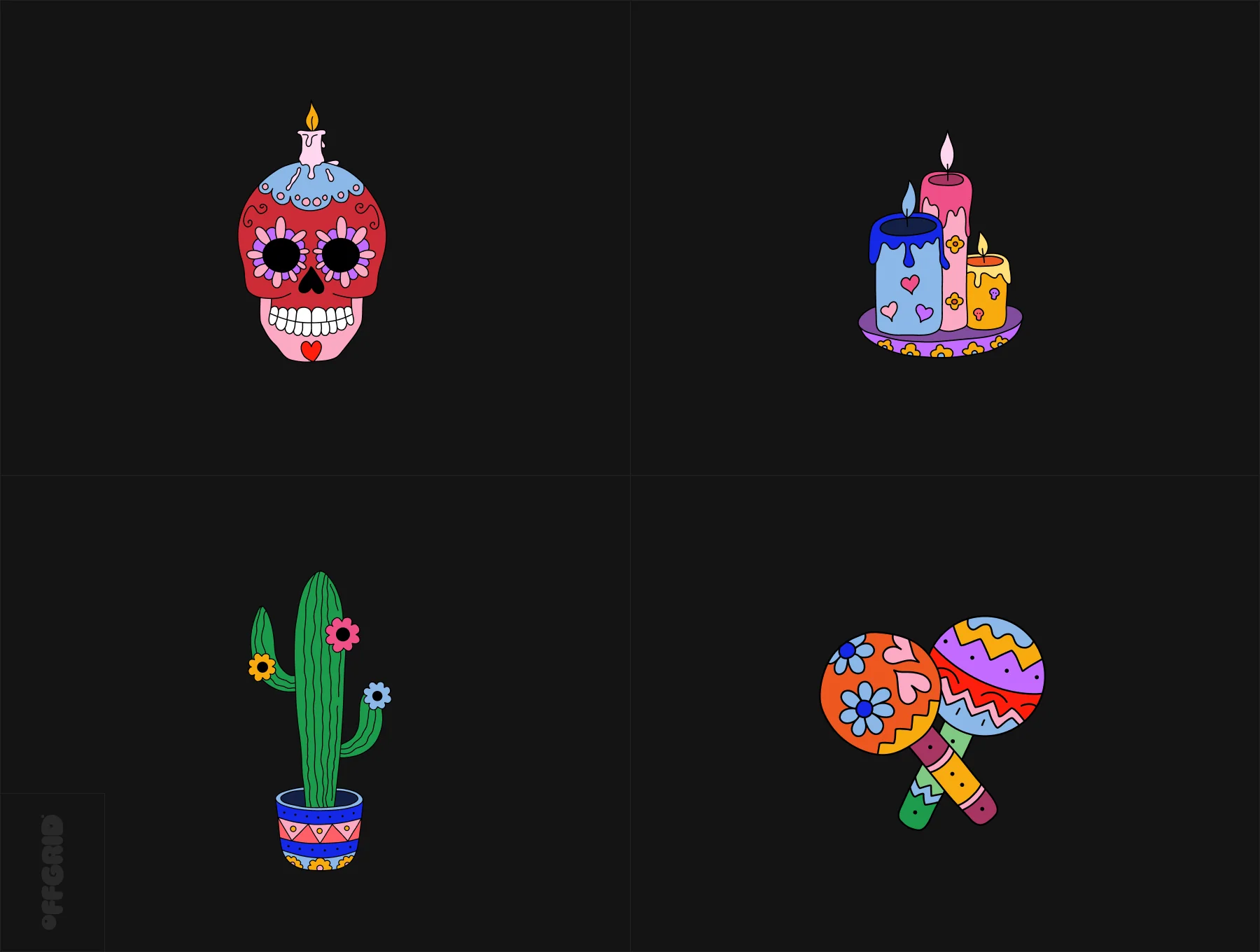 Día de los Muertos Pack 4