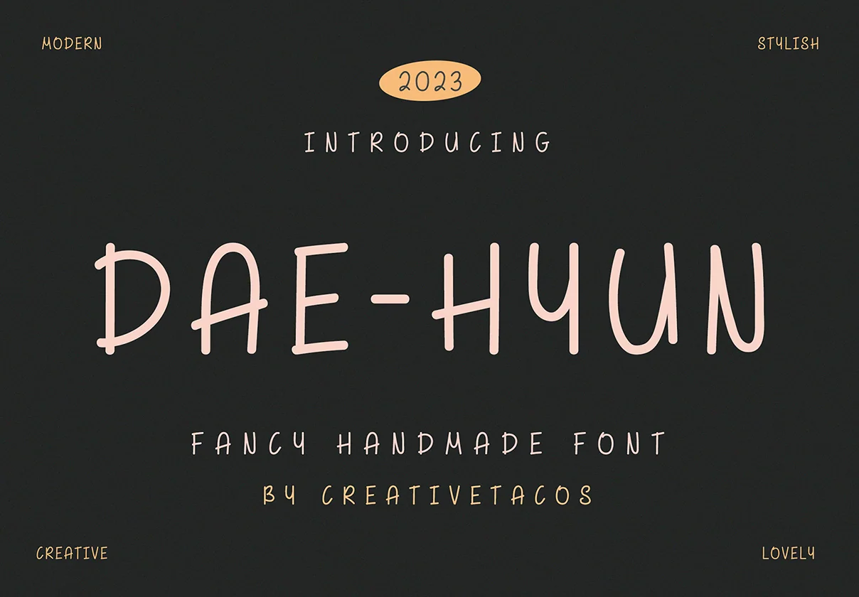 Dae-hyun Fancy Font