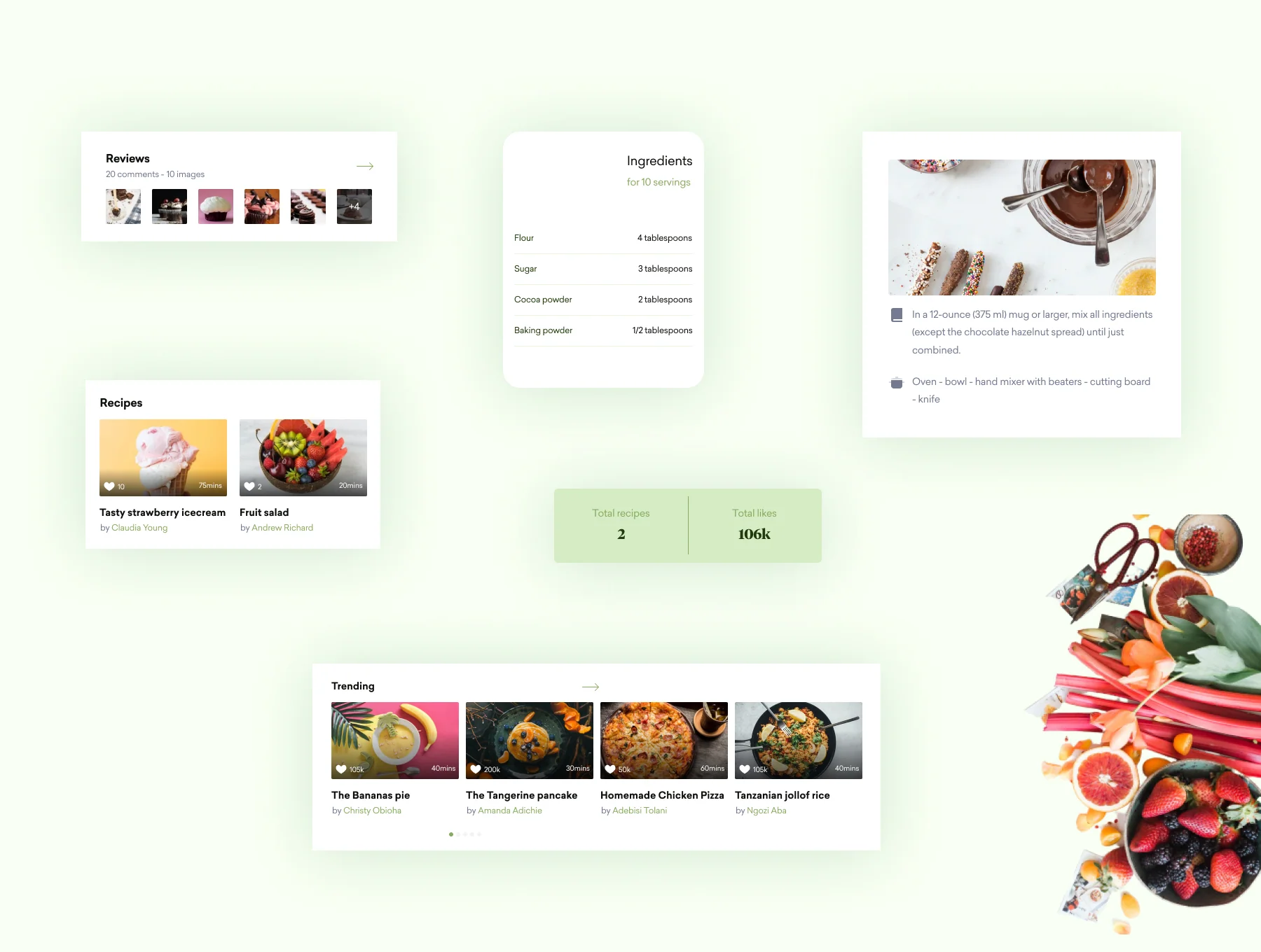DAFA - Cooking and recipe UI Kit 7
