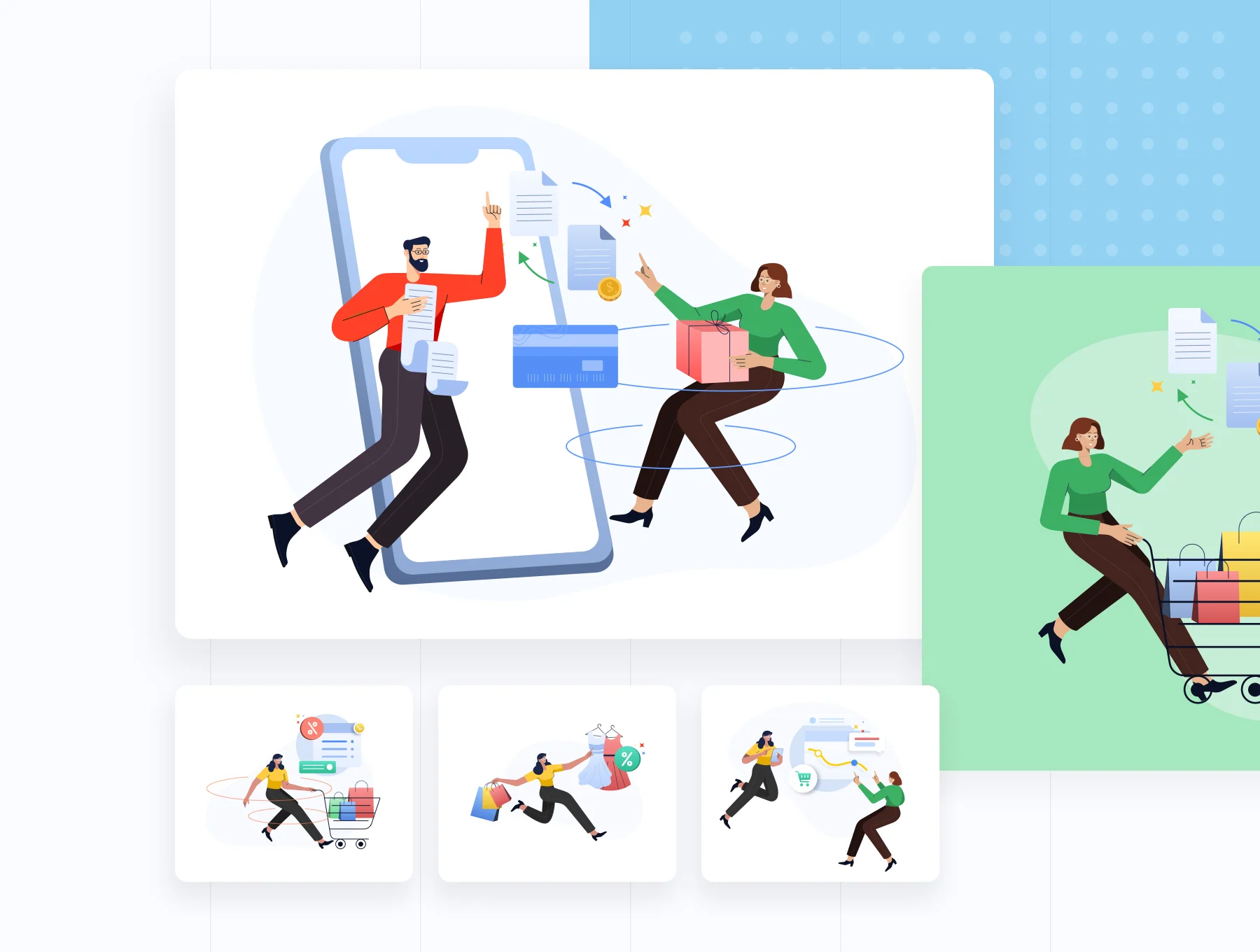 Dagangan - E-commerce and Business Illustration Pack 3