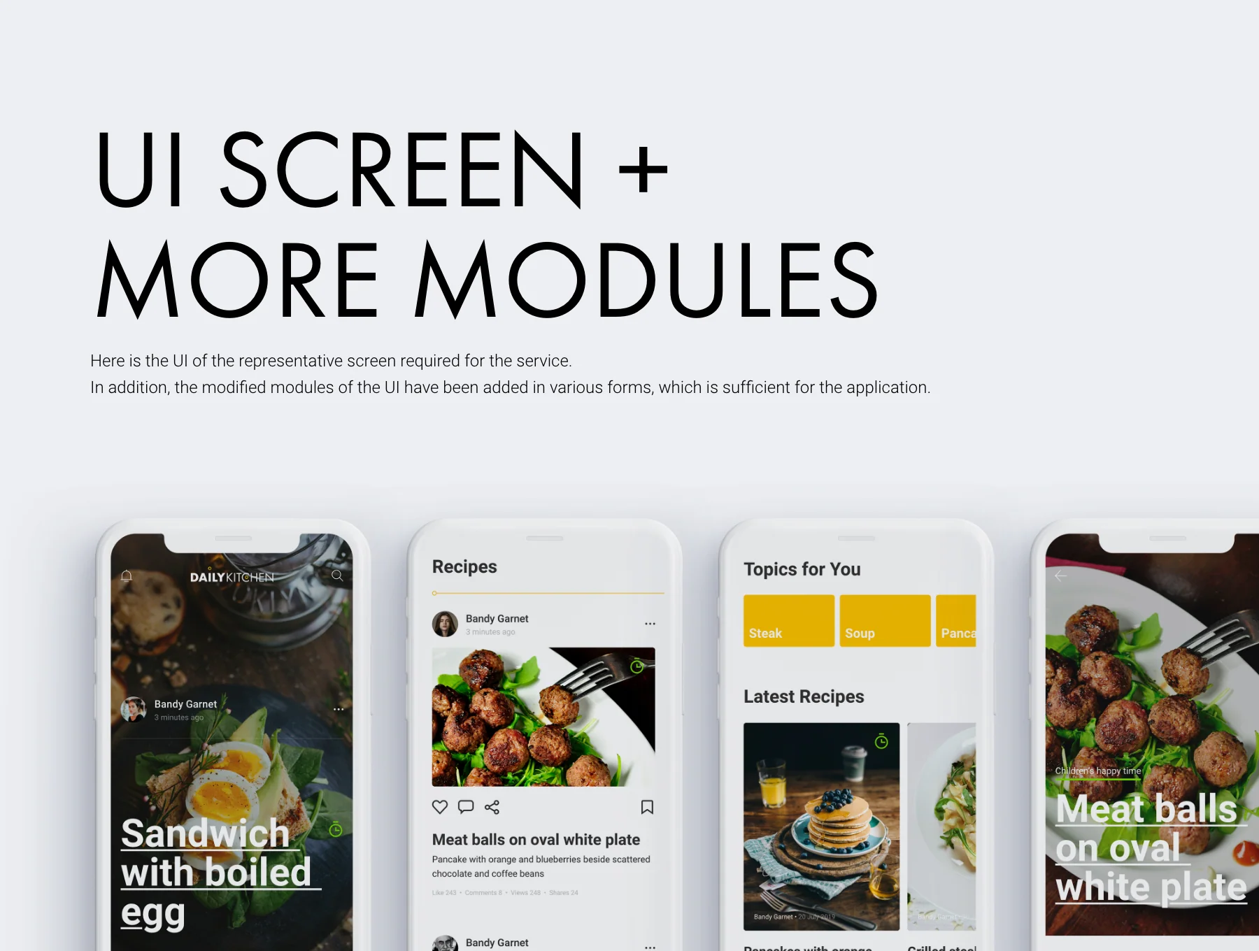 Daily Kitchen UI Kits 3
