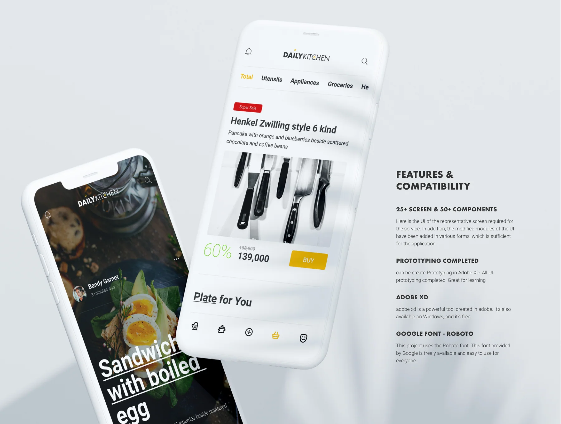 Daily Kitchen UI Kits 4