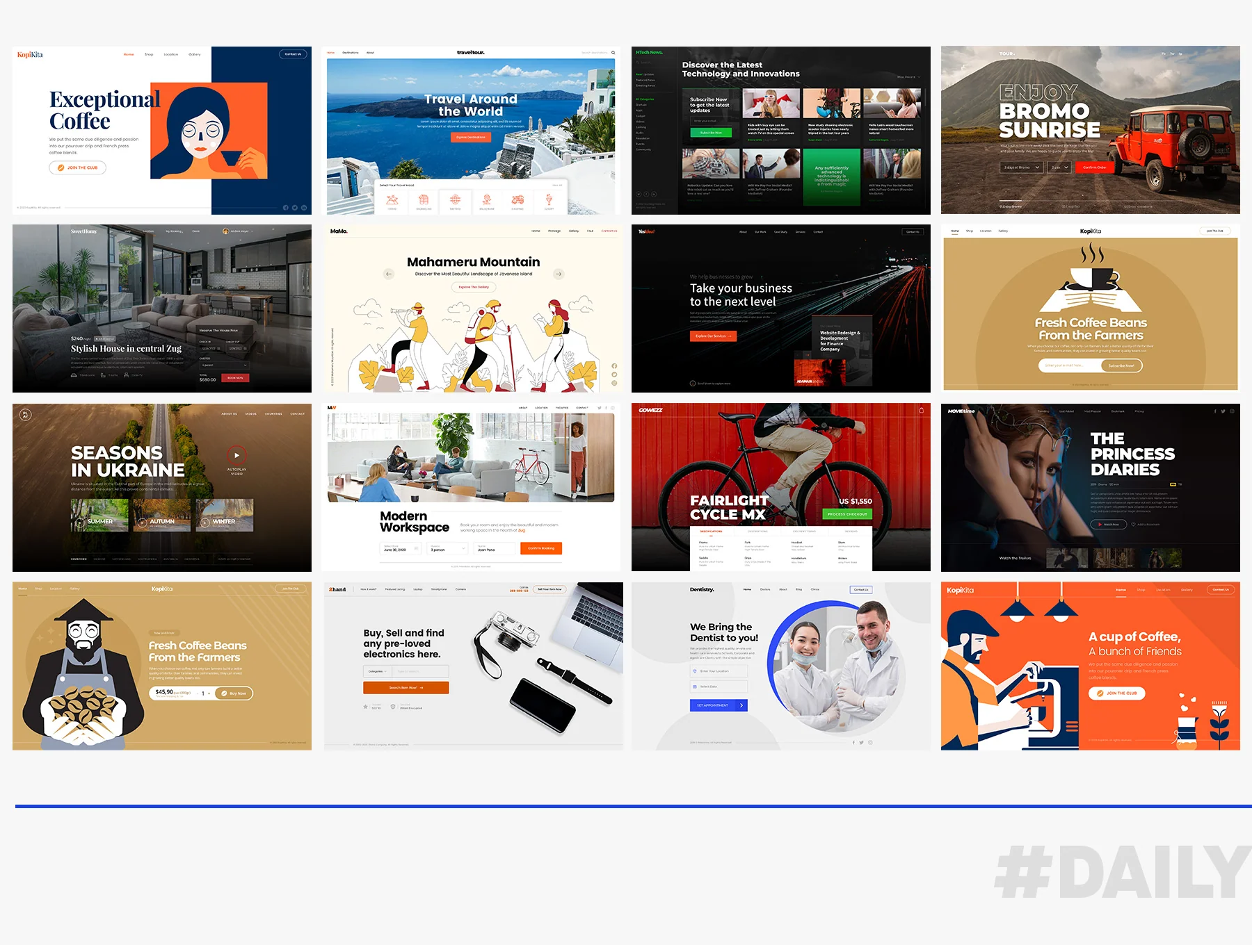 Daily UI Starter Pages - A ready-made UI Kits 5