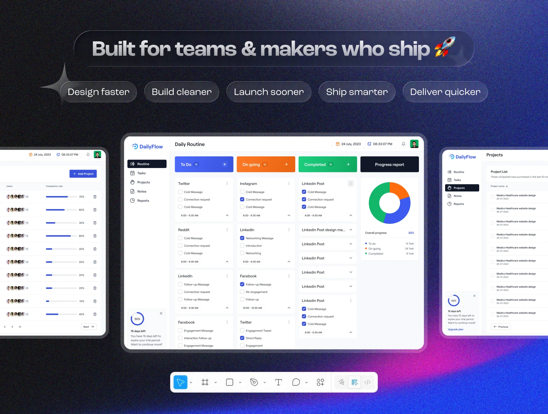 DailyFlow | Task & Document Management Web App UI KIT 7
