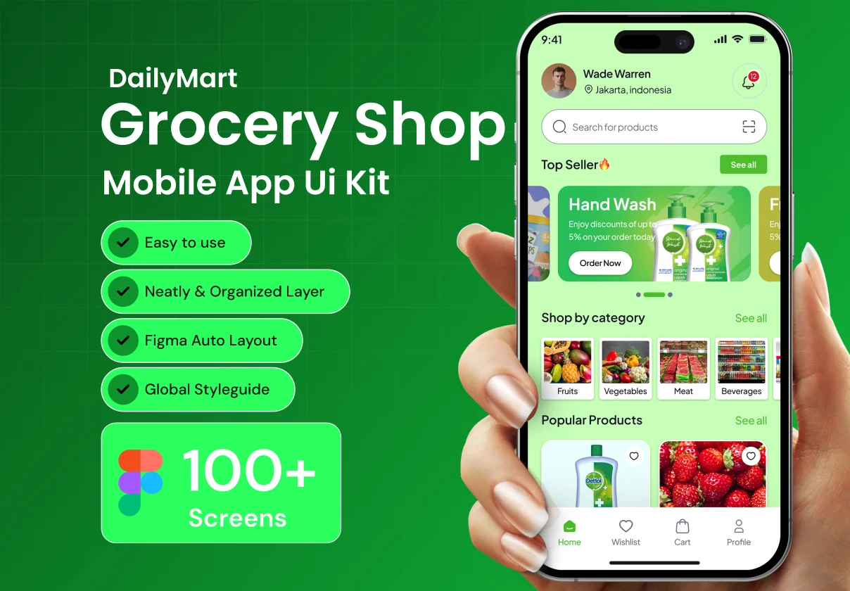 DailyMart Grocery Shop App Ui Kit