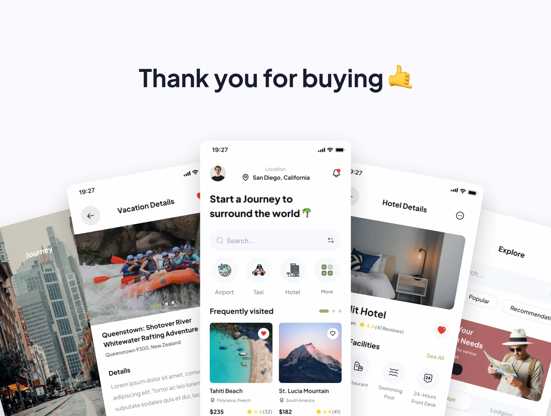 Dajouney - Travel Mobile App UI Kits 6