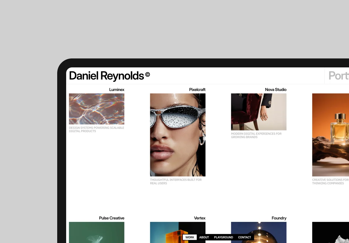 Daniel - Portfolio & Personal Brand Framer Template