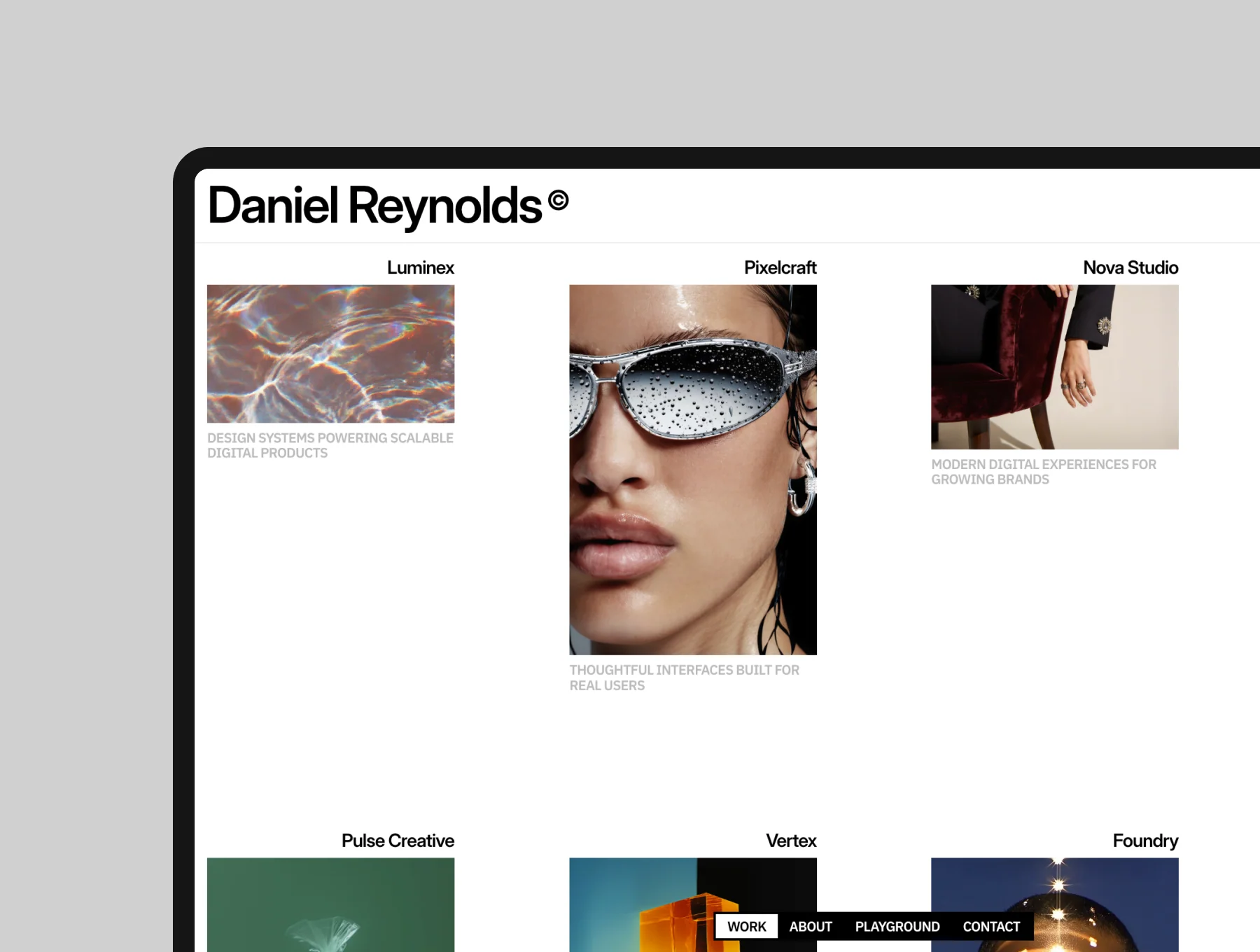 Daniel - Portfolio & Personal Brand Framer Template