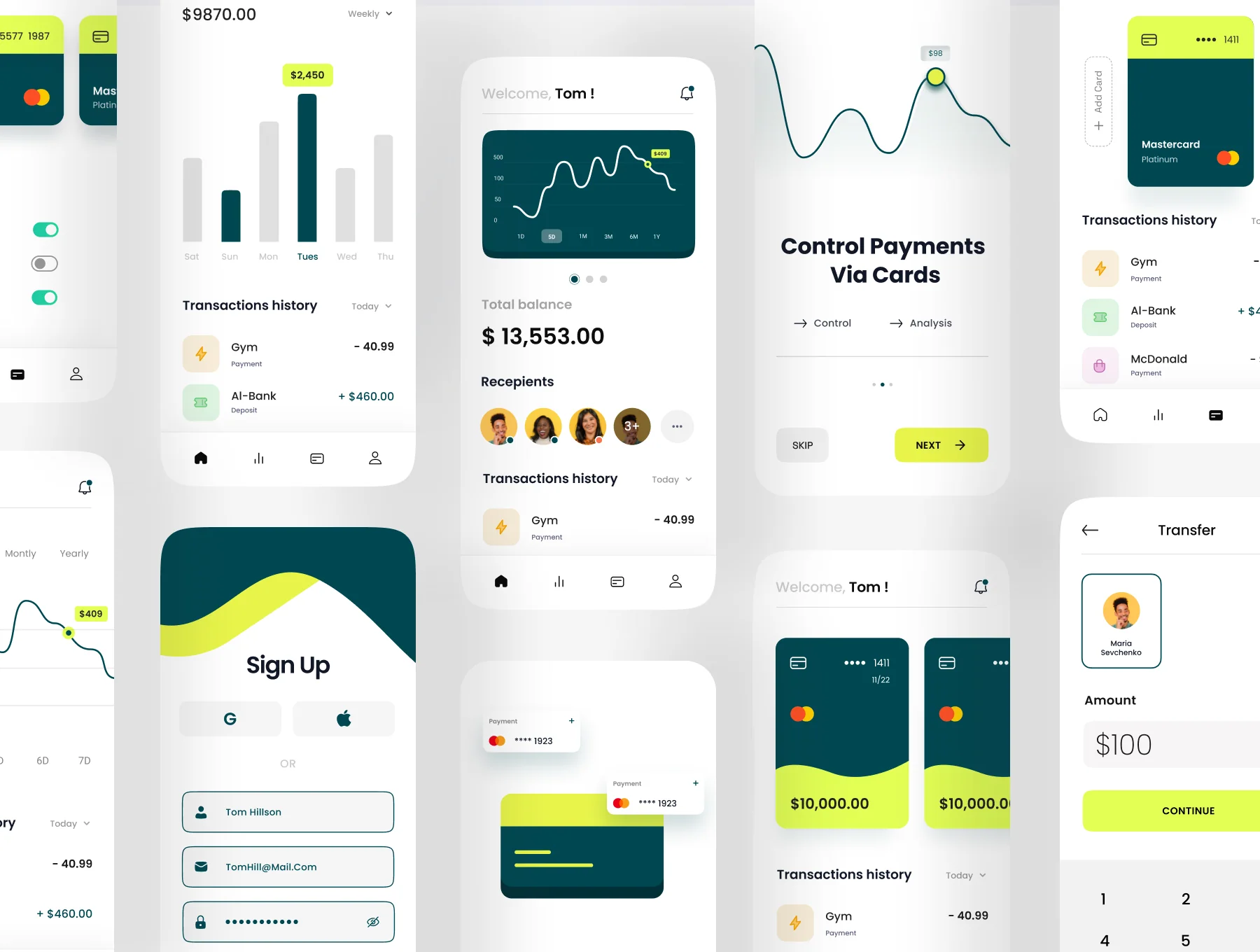 DaPay - Fintech Mobile App UI KIT 2