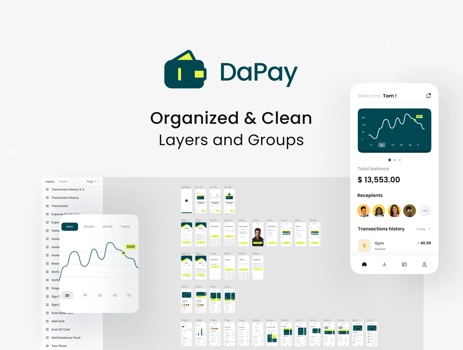 DaPay - Fintech Mobile App UI KIT 3