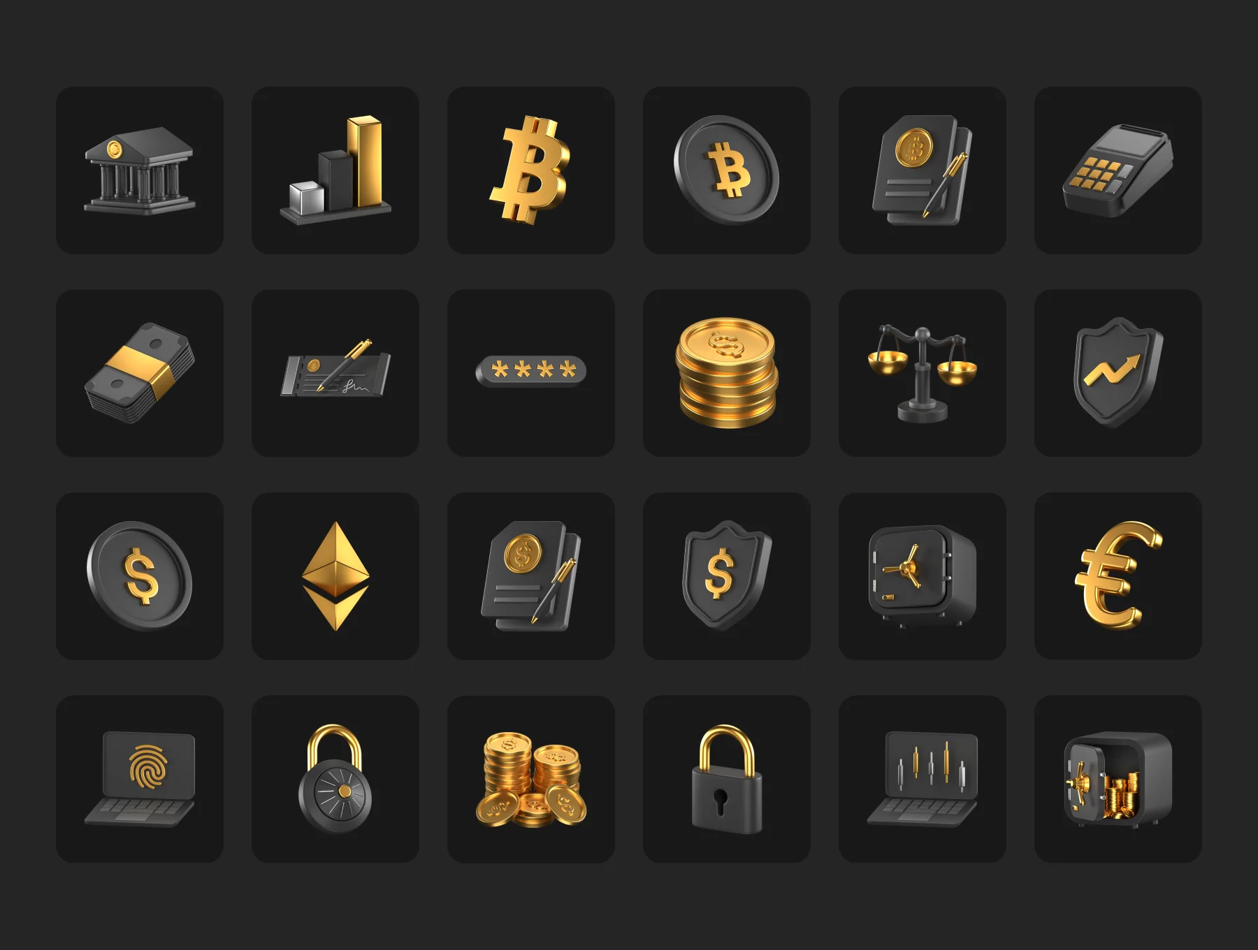 Fintech 3D Icons 5