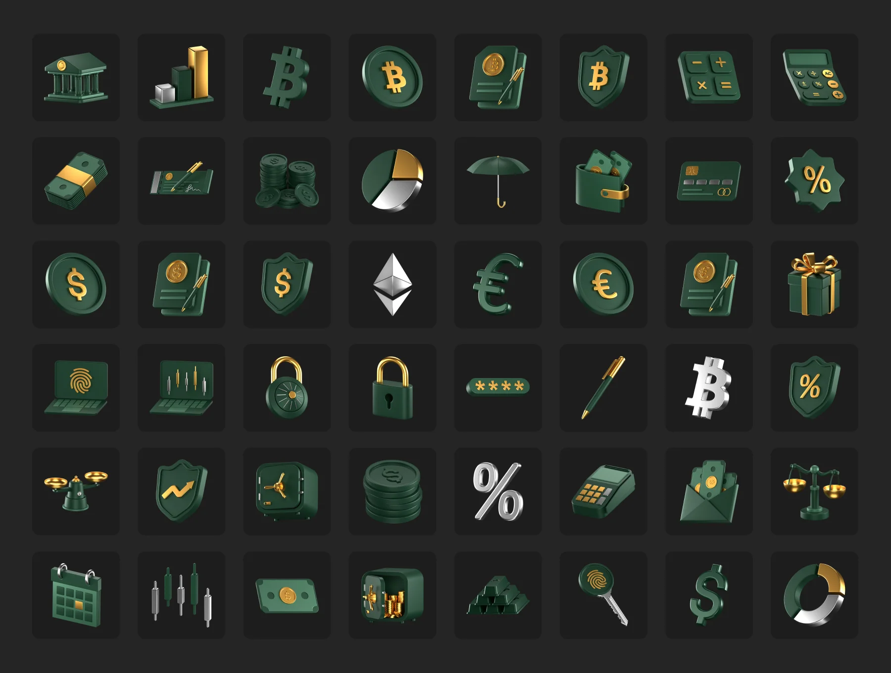 Fintech 3D Icons 7