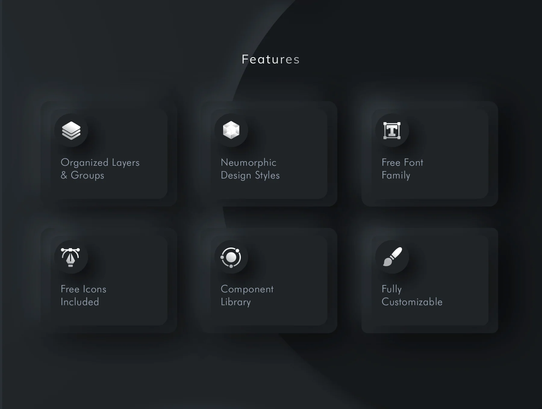 Dark Neumorphic UI Kit 3