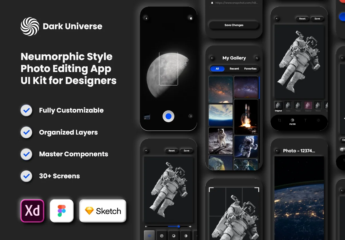 Dark Universe - Photo Editing App