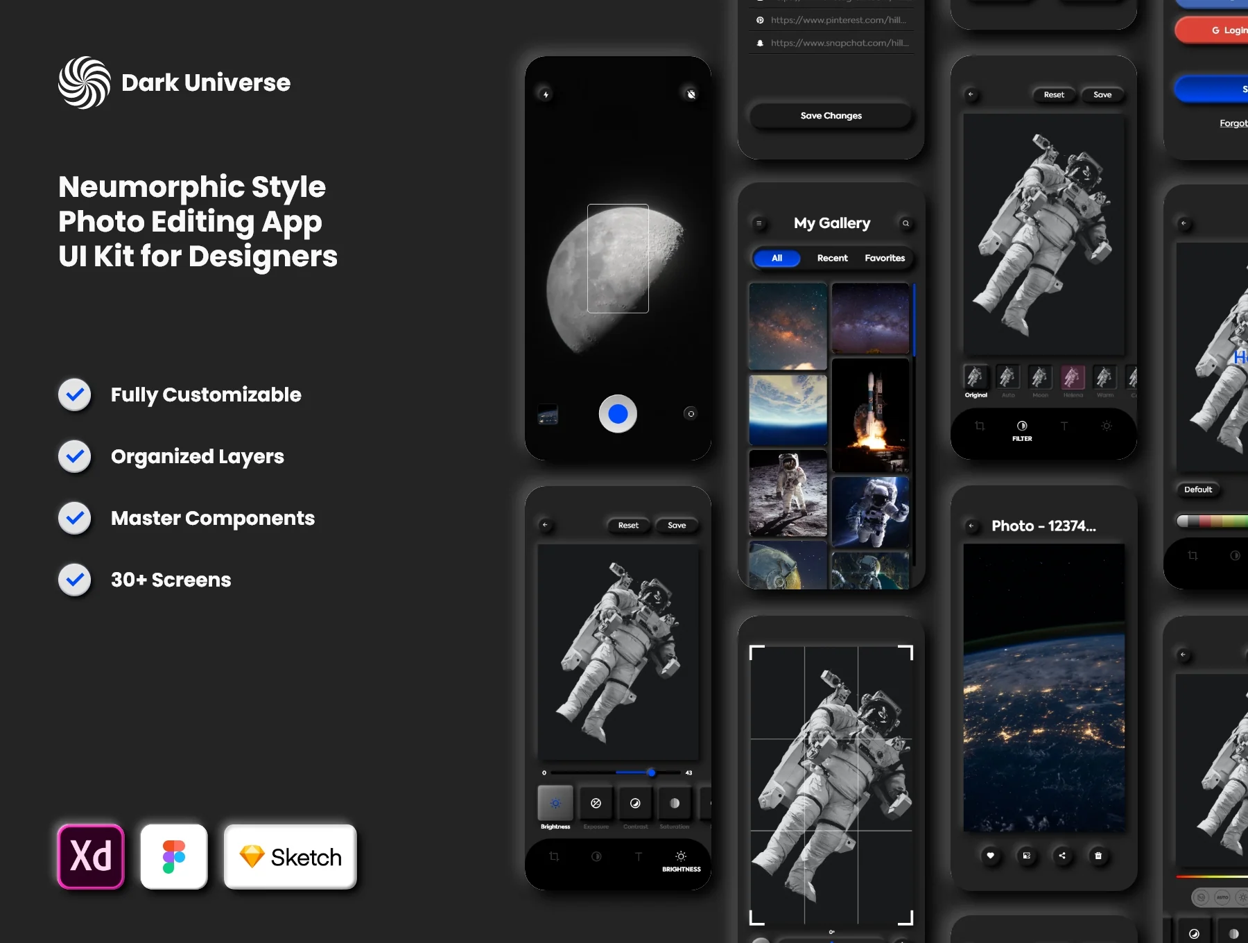 Dark Universe - Photo Editing App
