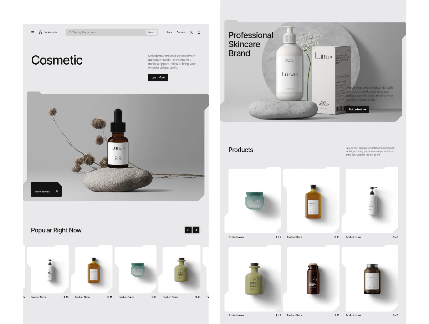 Dark—Labs / Futuristic Figma Ui Kit 4