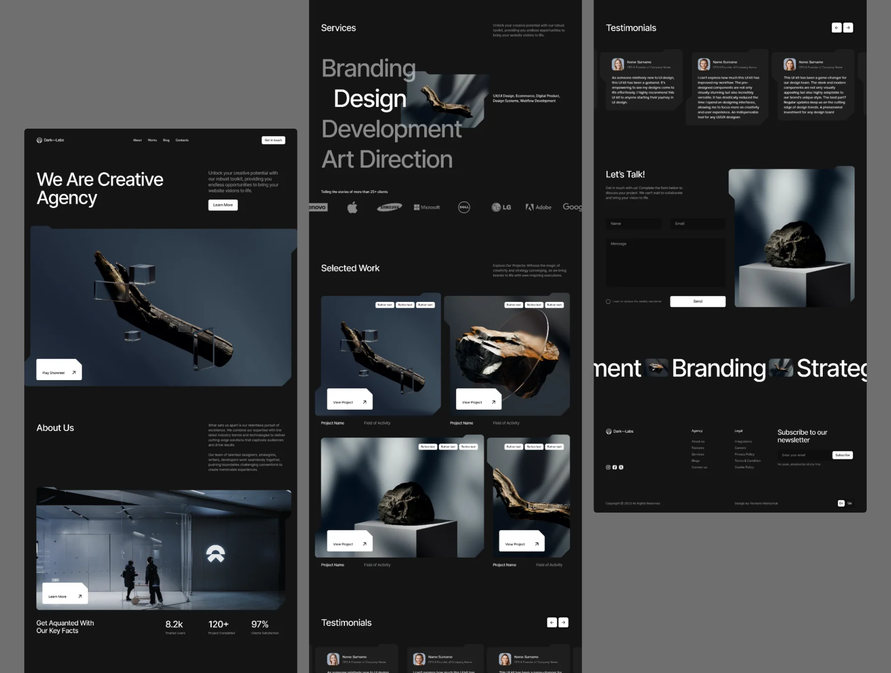 Dark—Labs / Futuristic Figma Ui Kit 6