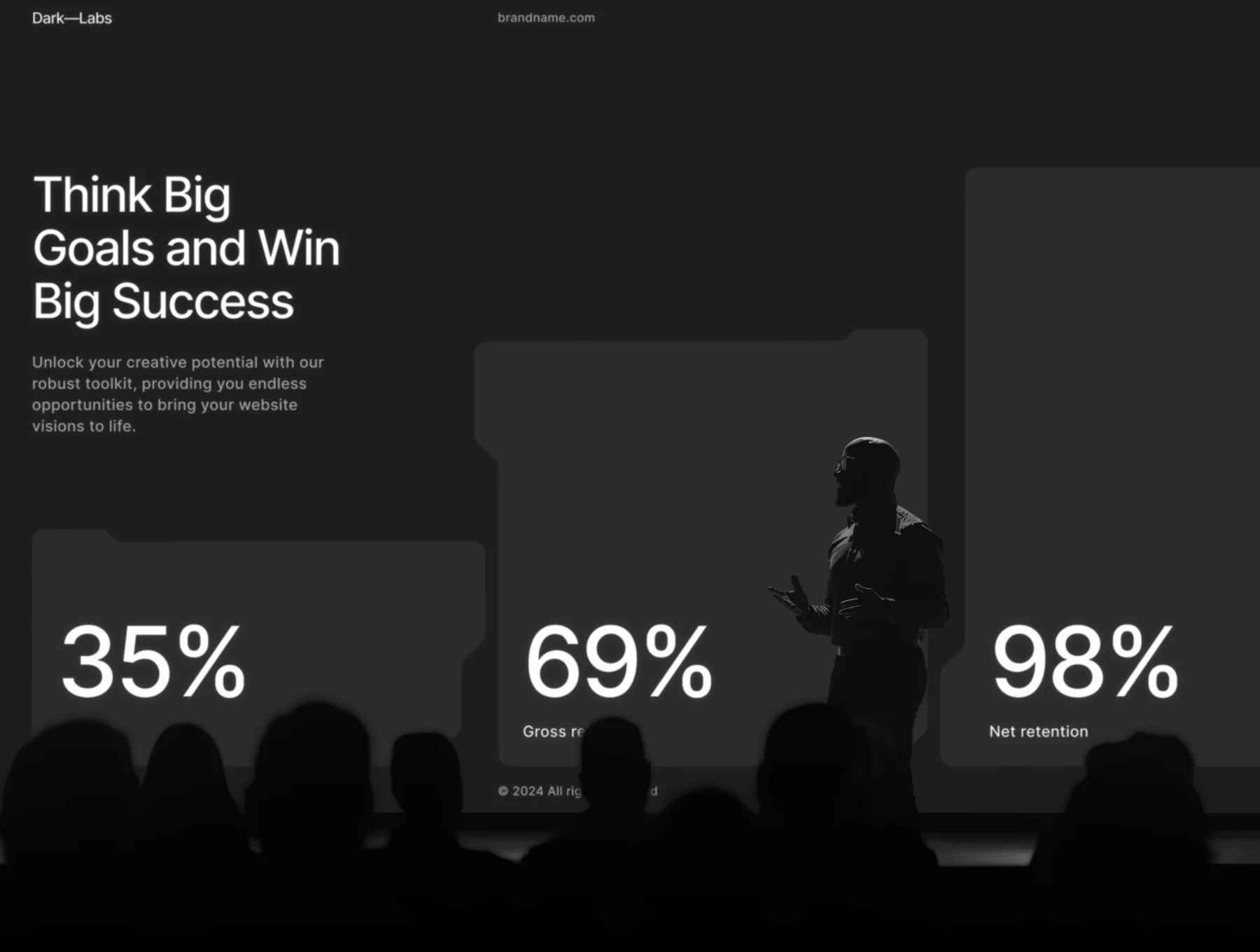 Dark—Labs / Futuristic Presentation Template 4