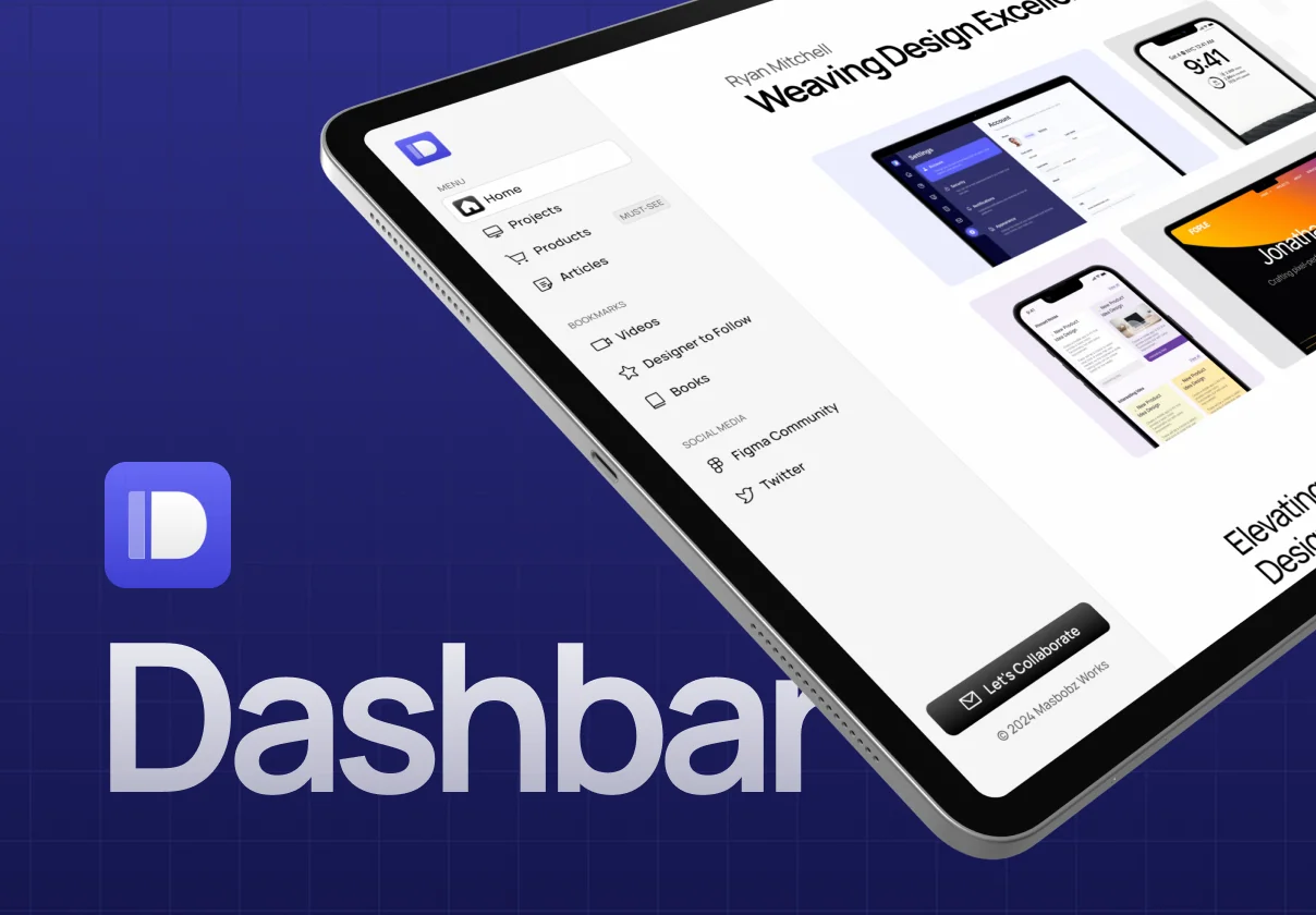 Dashbar - Framer Personal Site Template