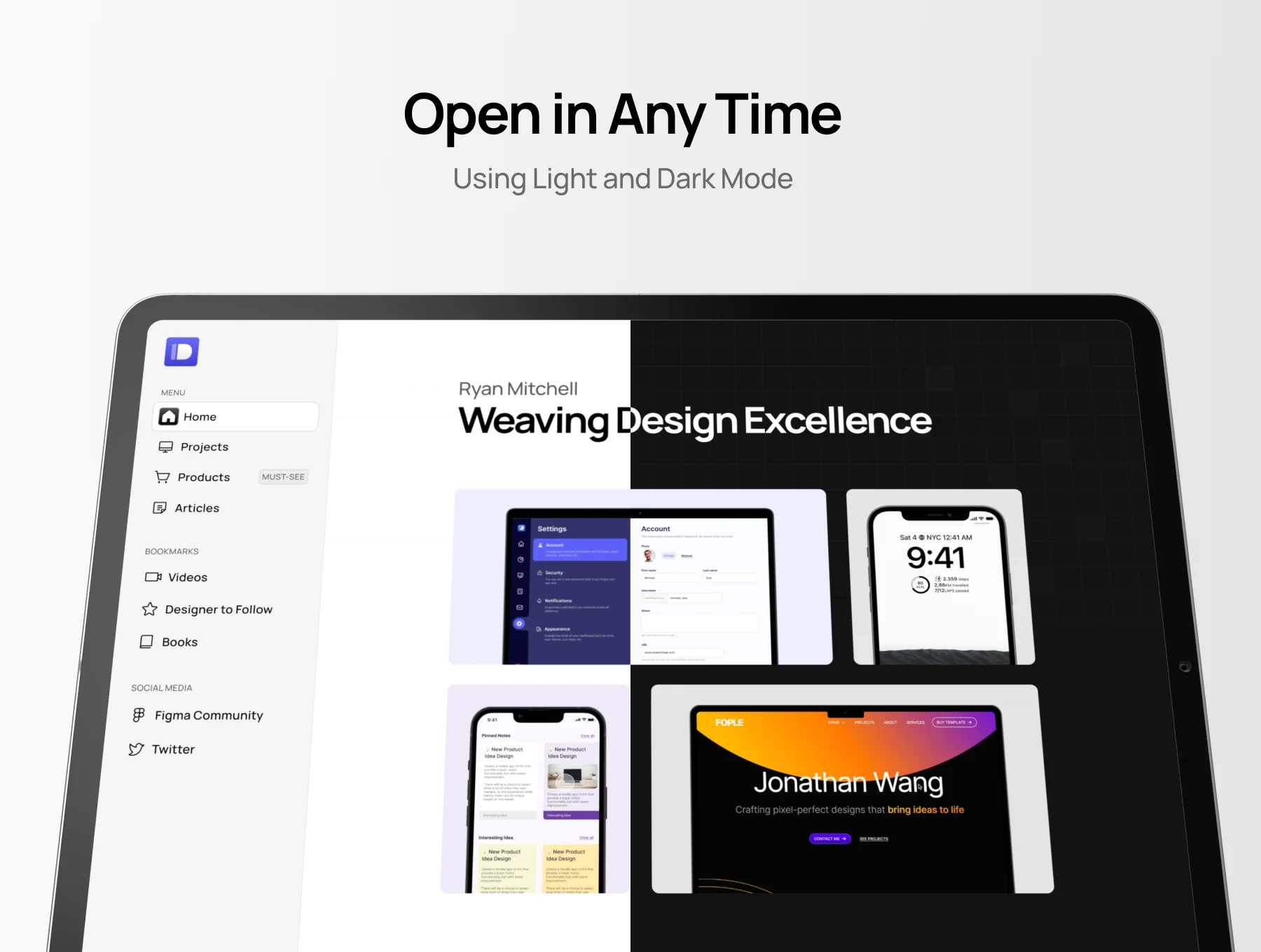 Dashbar - Framer Personal Site Template 3