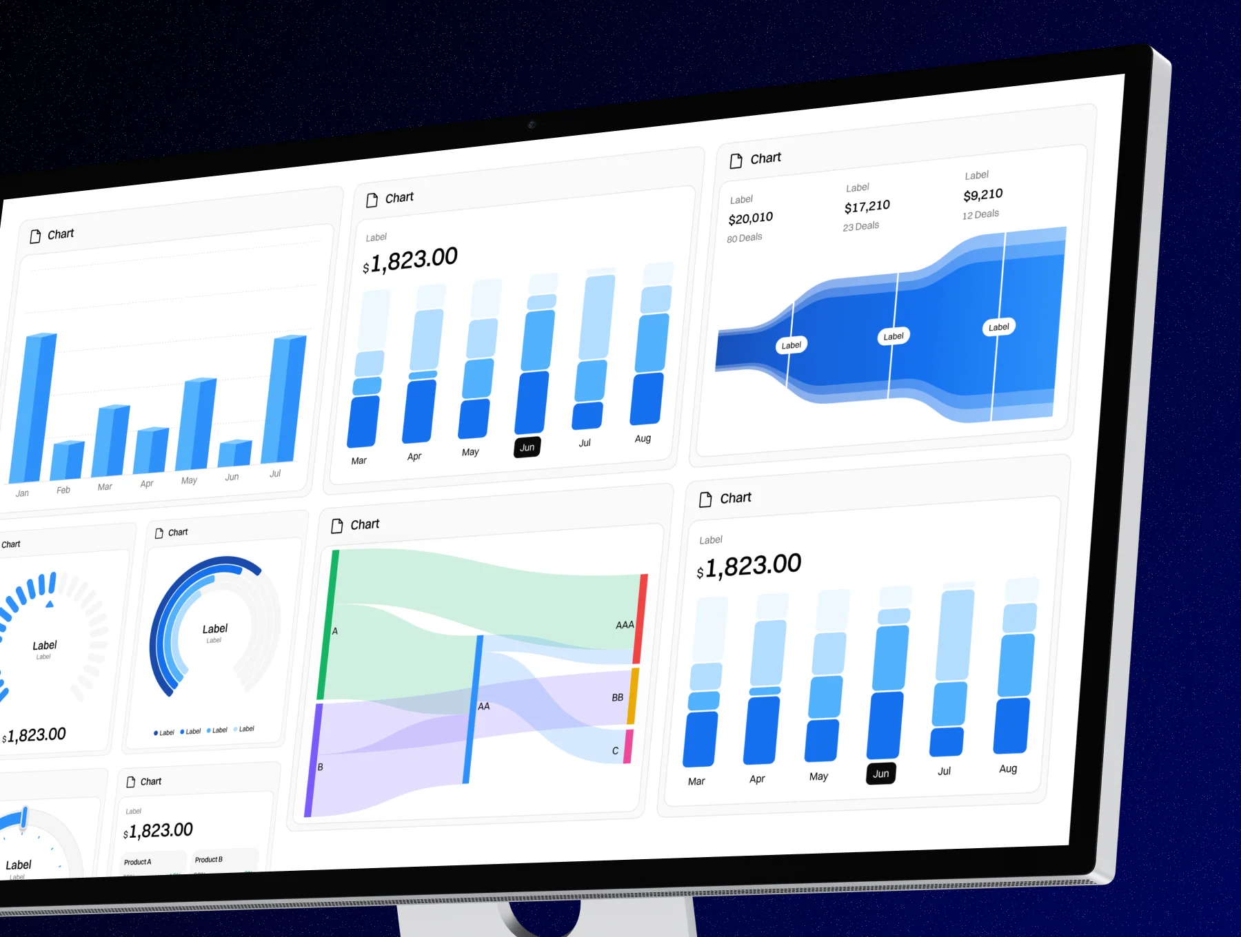 Dashboard Charts UI Kit 4