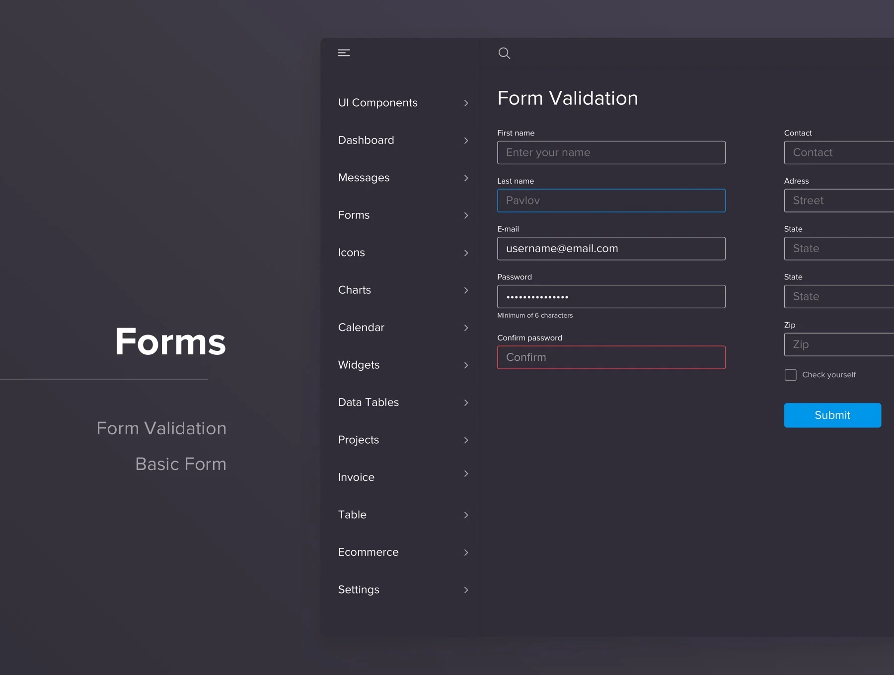 Dashboard Panel Design 4