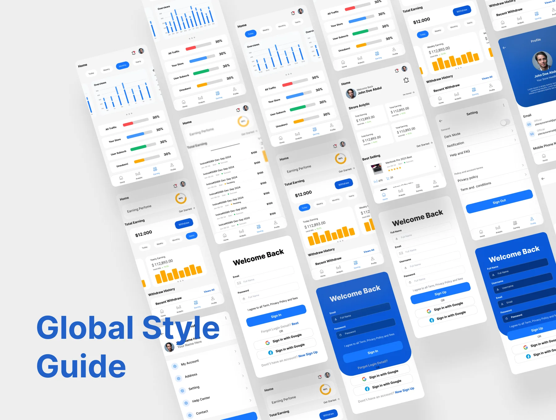 Dashboard Store Management Mobile Mobile App UI Kit 3