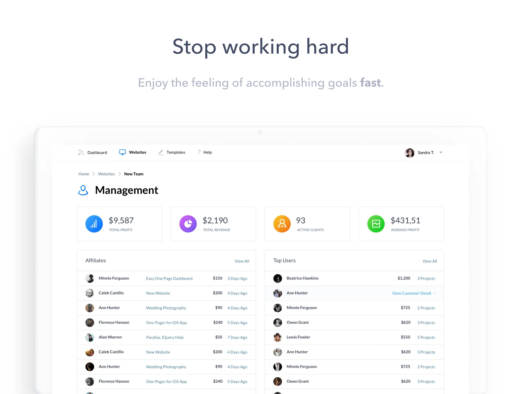 Dashboard UI Kit 8