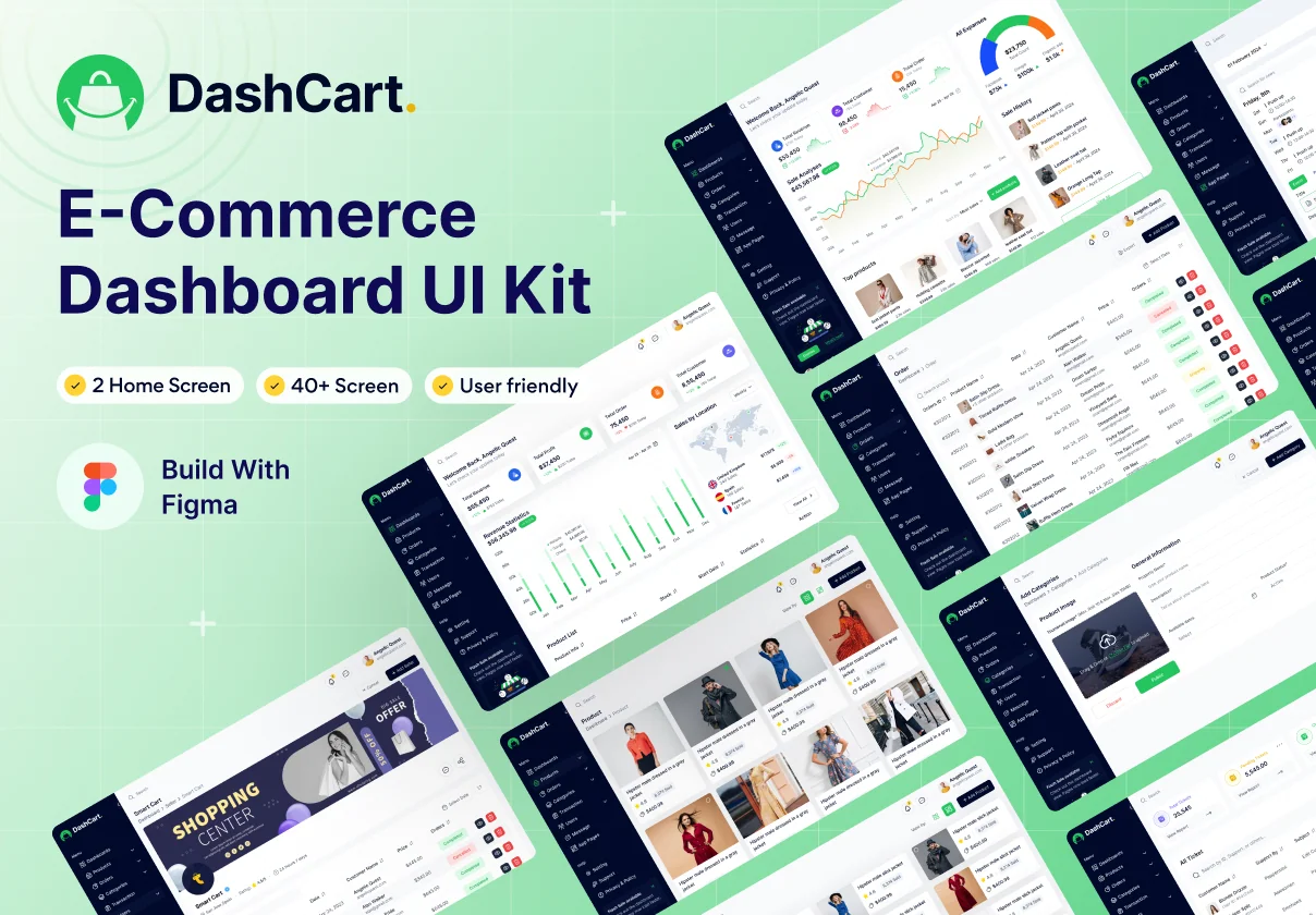 DashCart - Dashboard Figma UI Kit for eCommerce