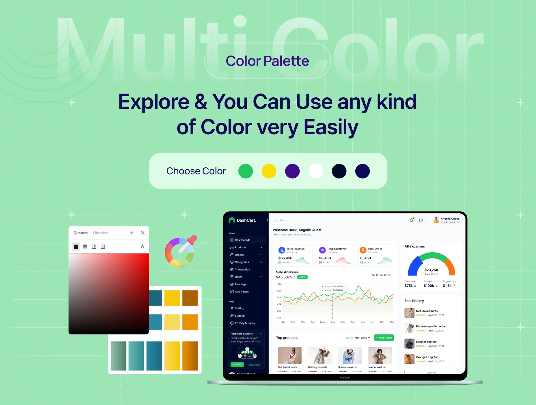 DashCart - Dashboard Figma UI Kit for eCommerce 3