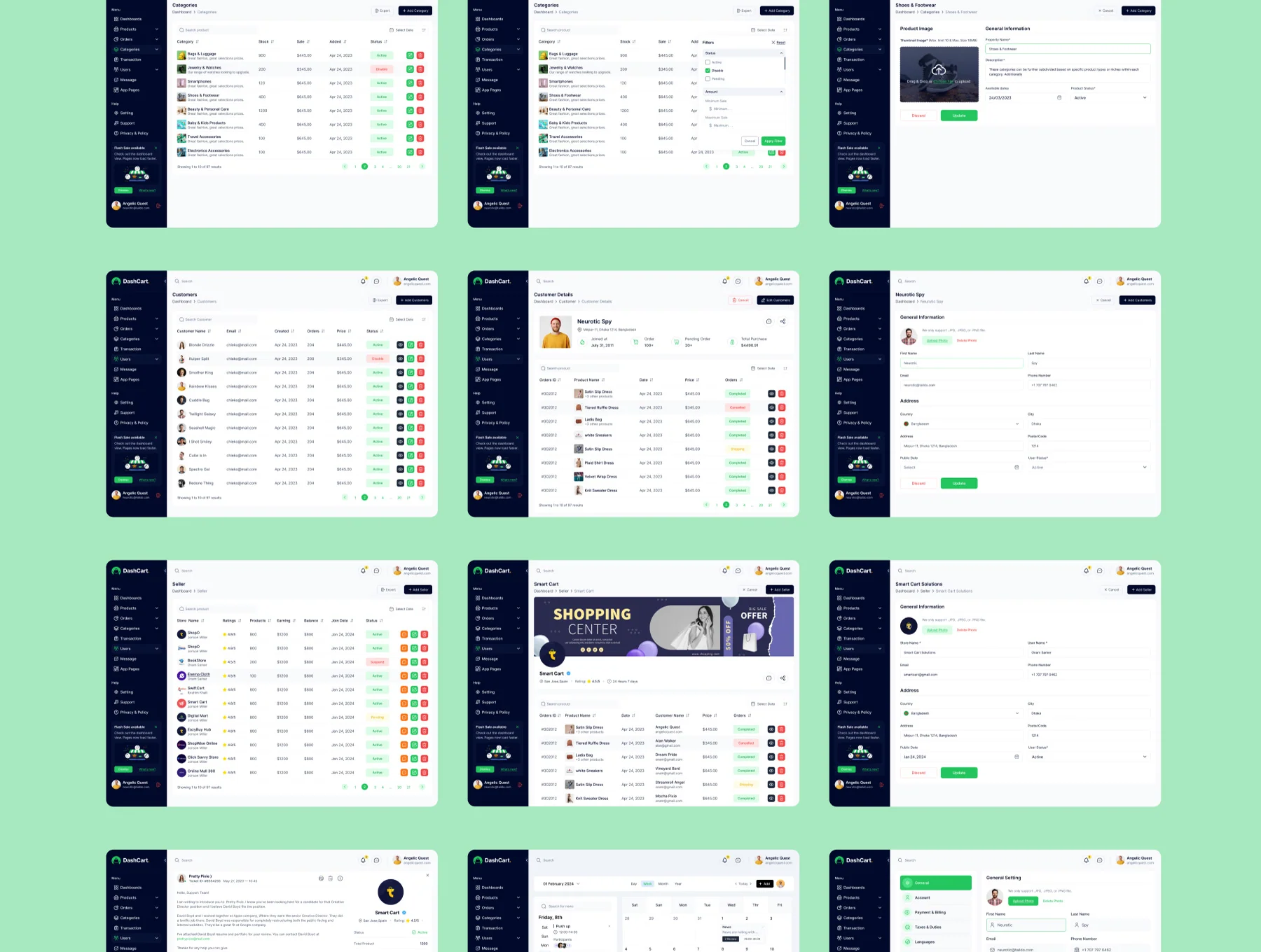 DashCart - Dashboard Figma UI Kit for eCommerce 6