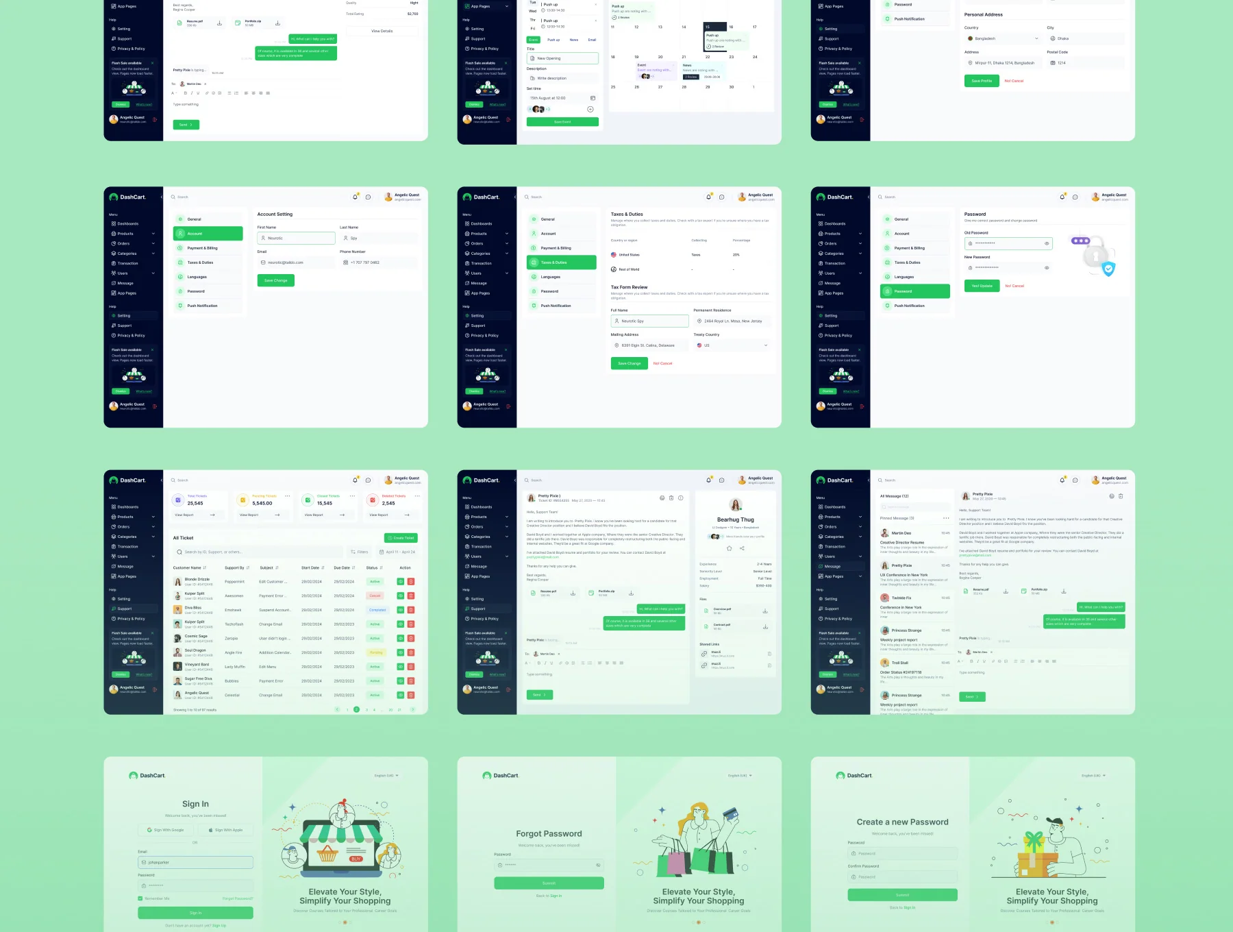 DashCart - Dashboard Figma UI Kit for eCommerce 7