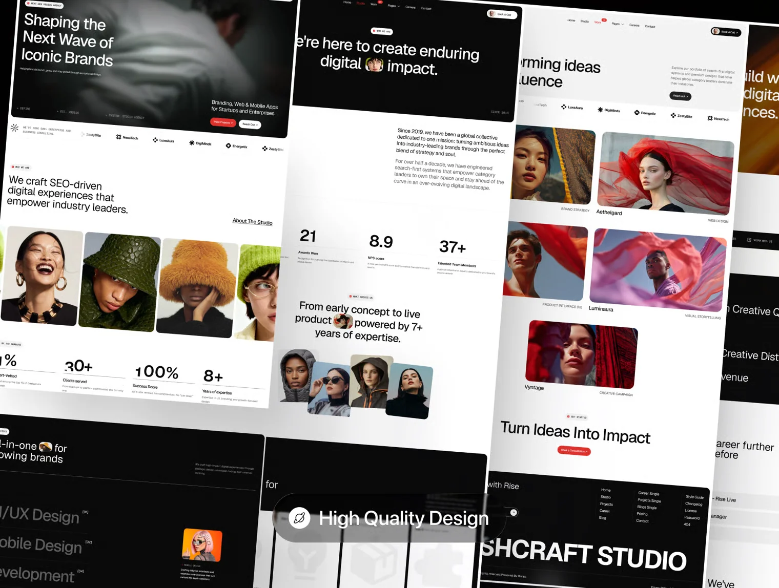 Dashcraft Studio - Portfolio & Agency Website Template 2