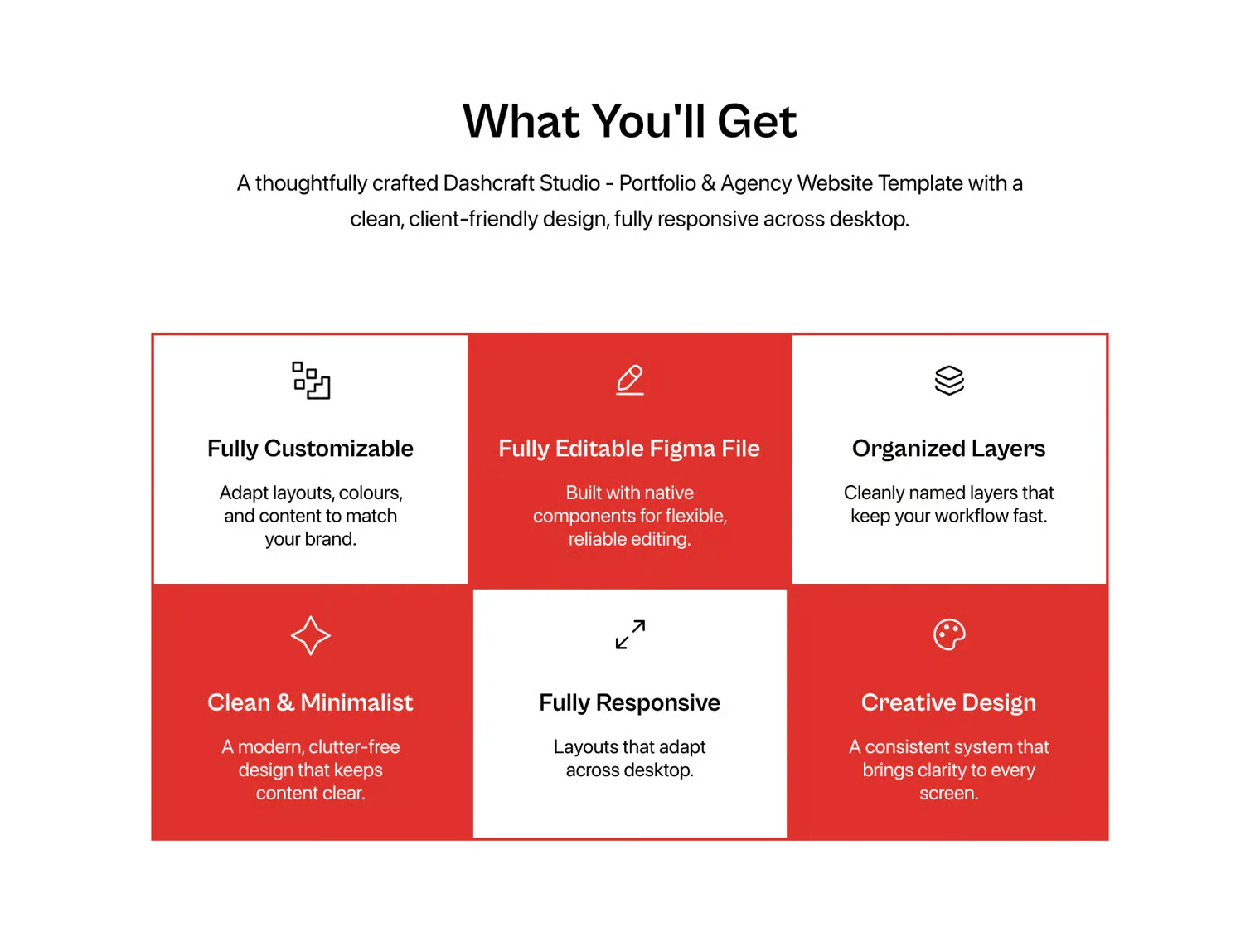 Dashcraft Studio - Portfolio & Agency Website Template 4