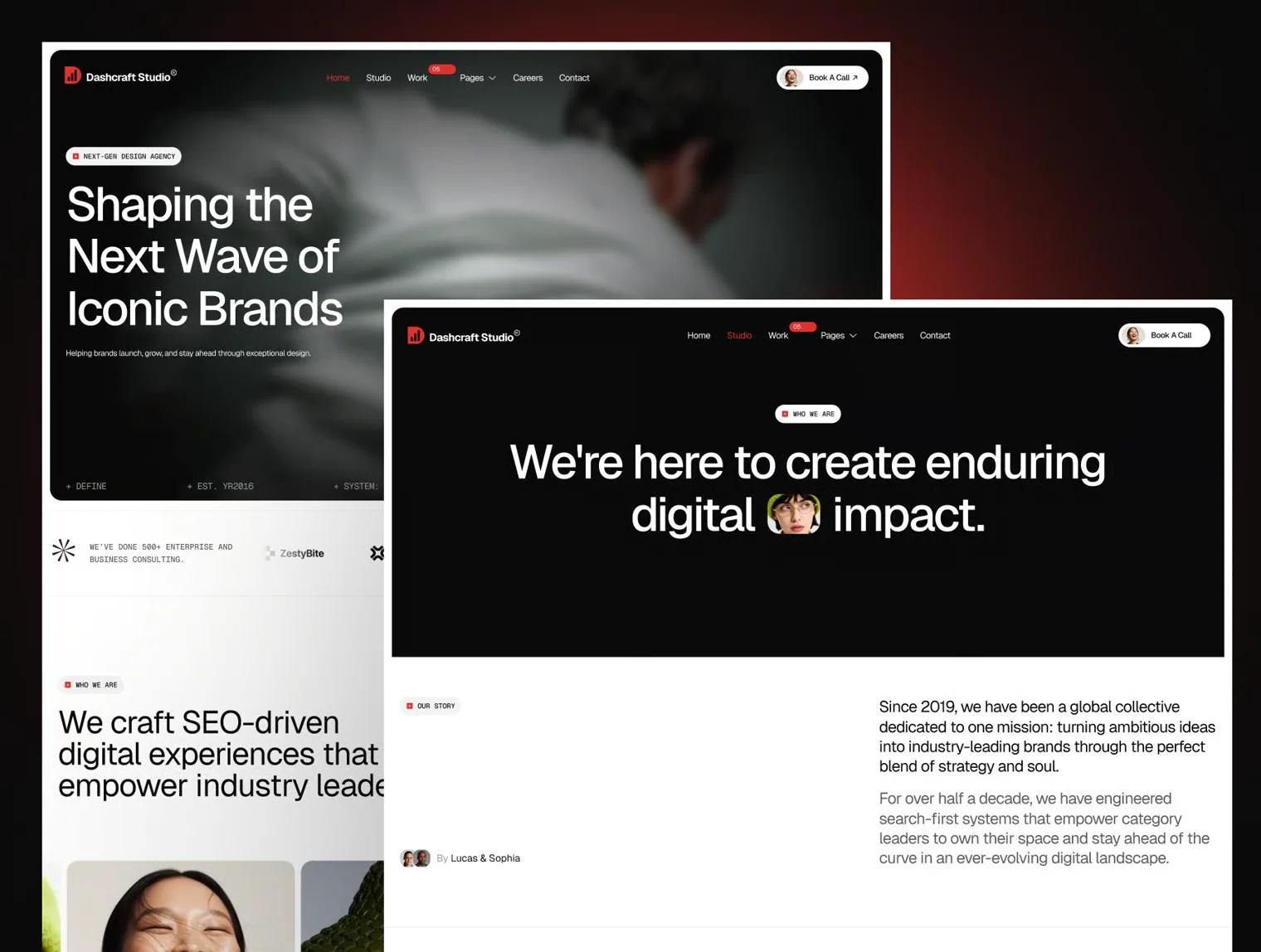 Dashcraft Studio - Portfolio & Agency Website Template 5
