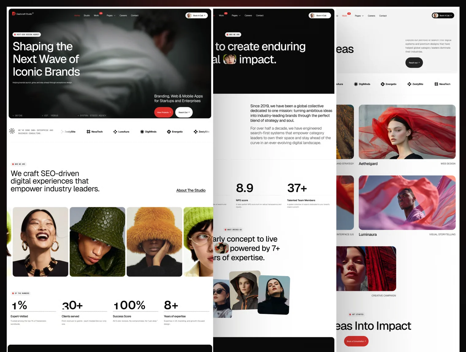 Dashcraft Studio - Portfolio & Agency Website Template 6