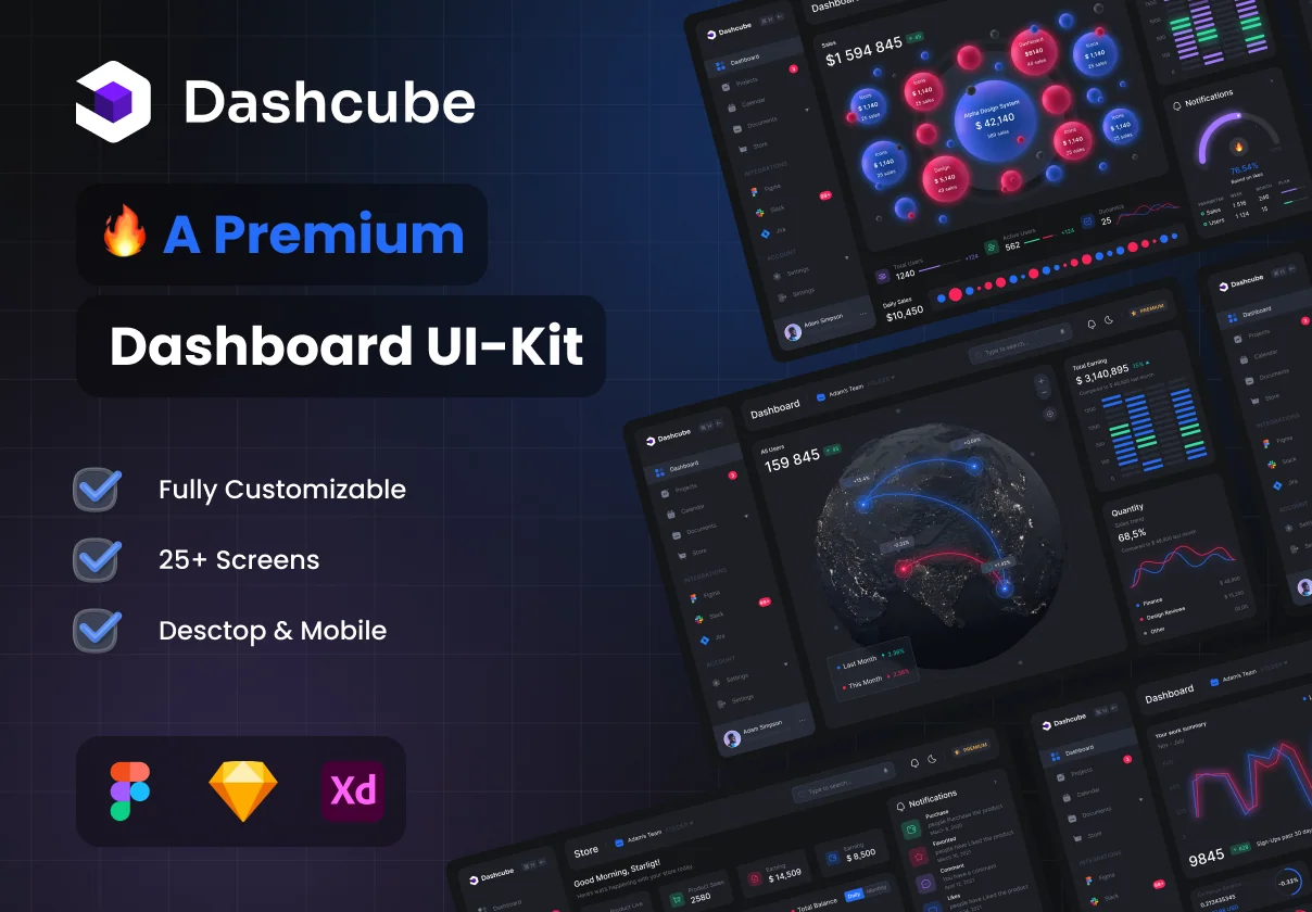 Dashcube - Dashboard Ui Kit