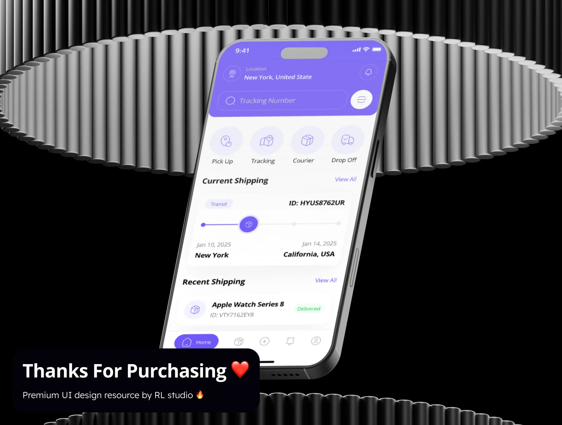 DashDeliver - Parcel Delivery App UI Kit 8