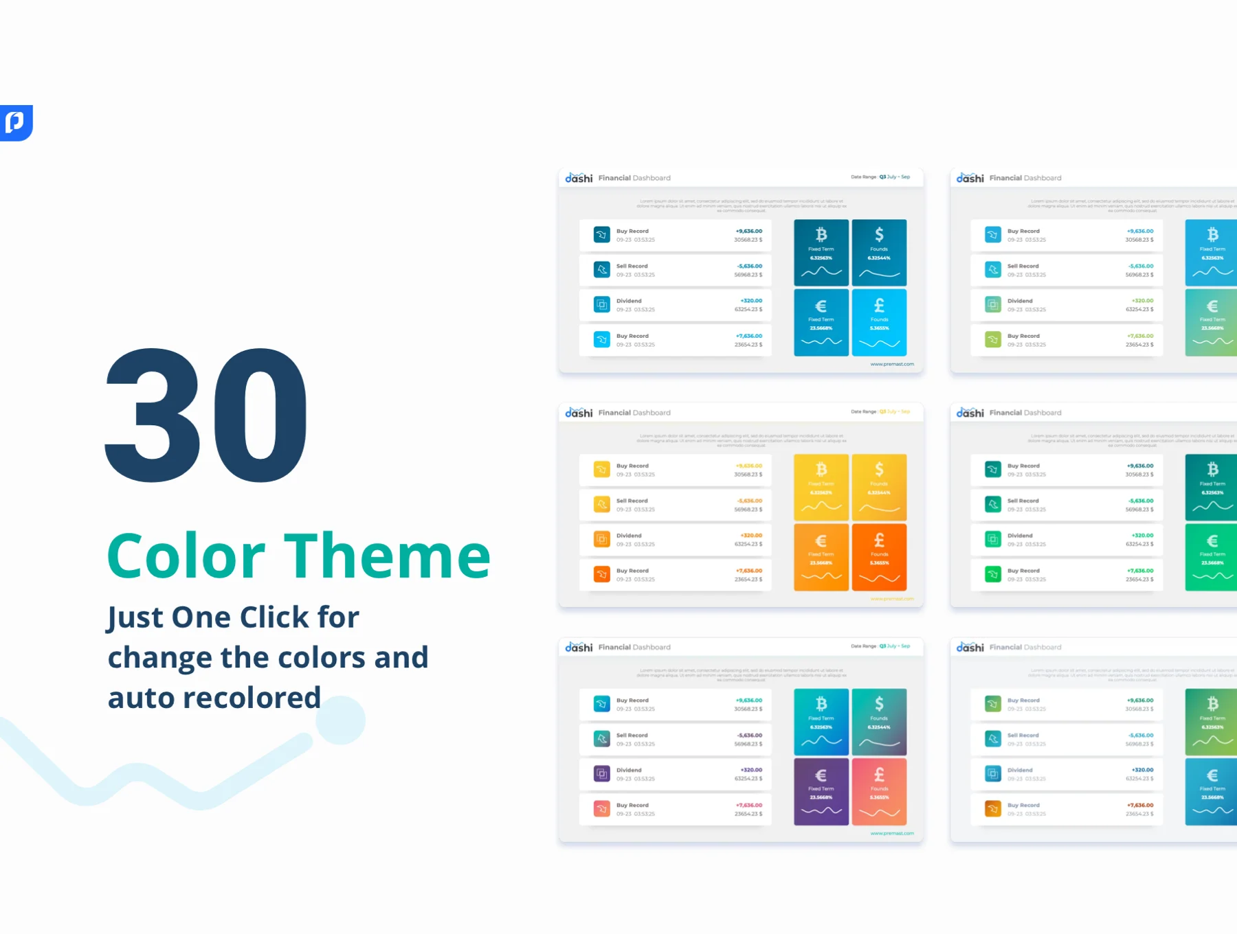 dashi dashboard PowerPoint template 4
