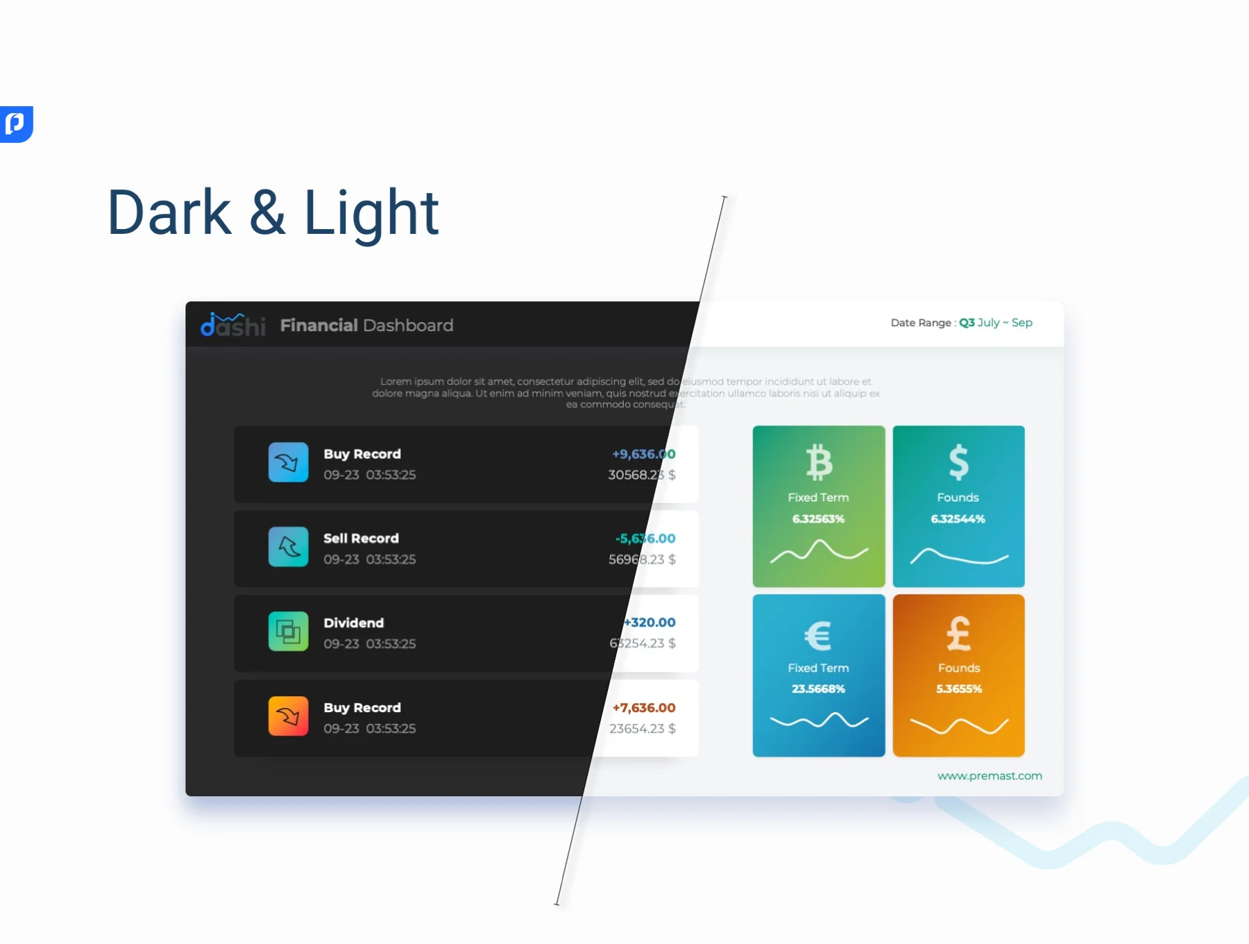 dashi dashboard PowerPoint template 7