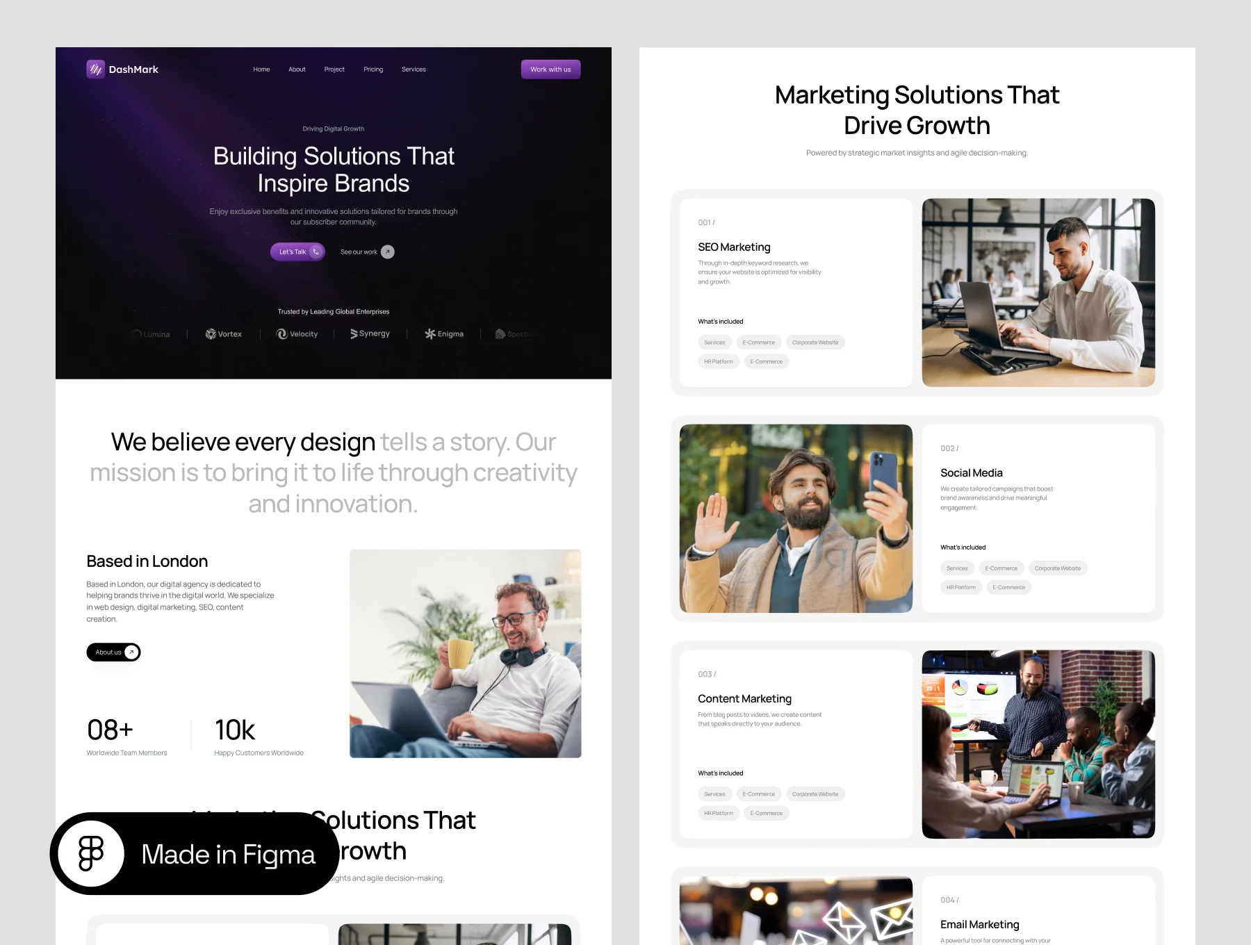 Dashmark - Agency Landing Page 2