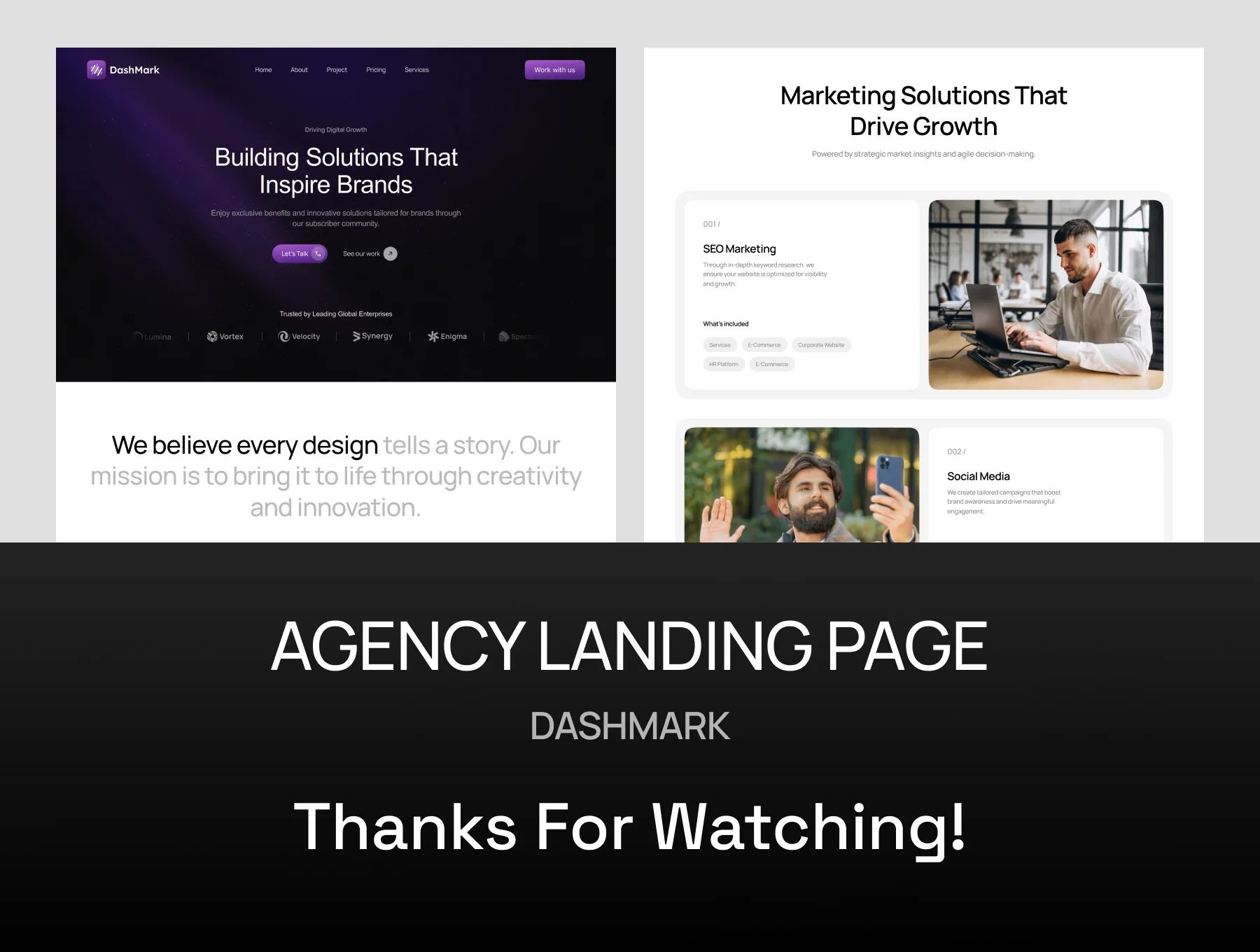Dashmark - Agency Landing Page 4