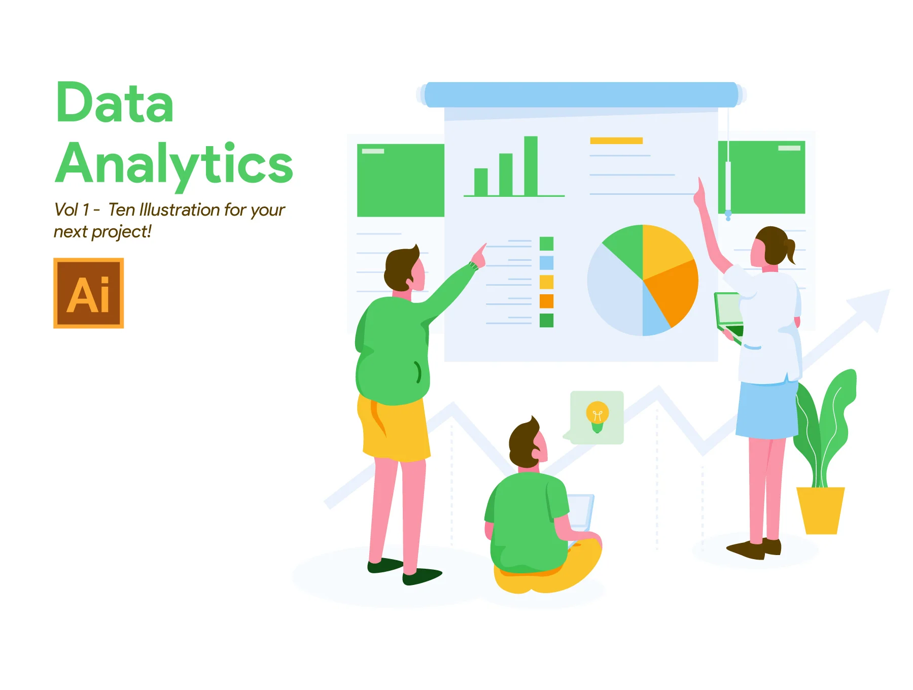Data Analytics Illustration Vol 1