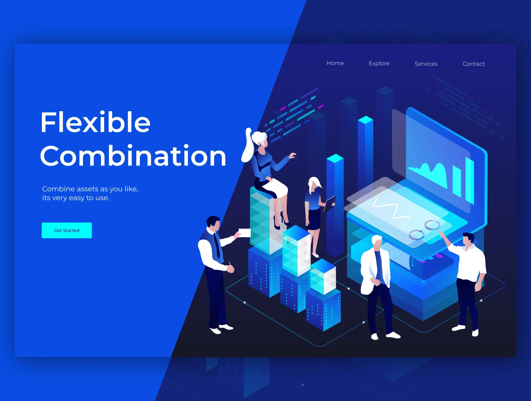 Database & Analytics Isometric Illustrations 3