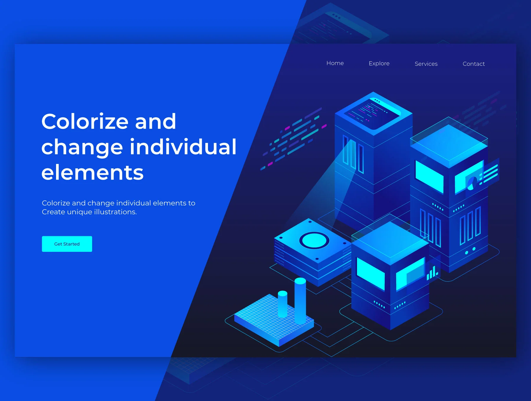 Database & Analytics Isometric Illustrations 5