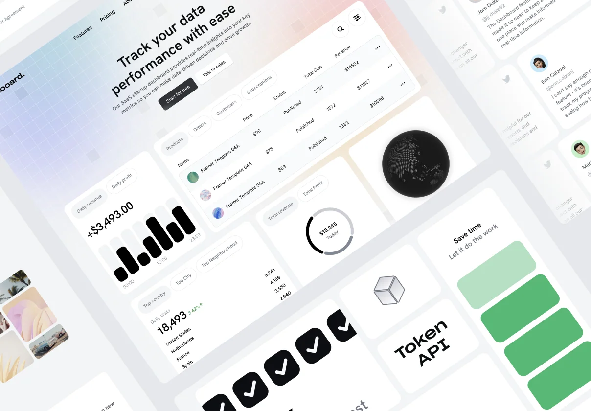 Databoard - SaaS Framer Template