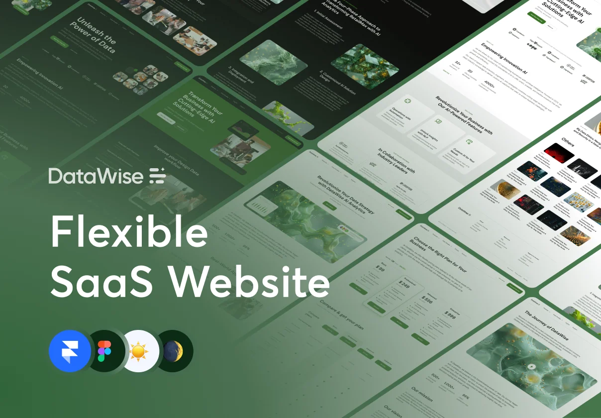 DataWise UI Kit & Premium SaaS Framer Template