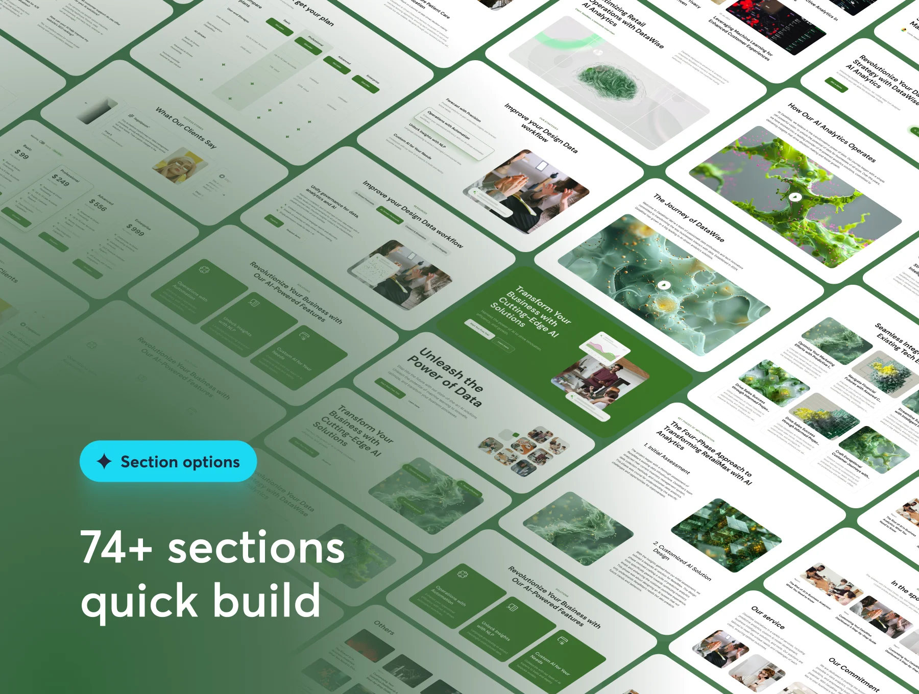 DataWise UI Kit & Premium SaaS Framer Template 3